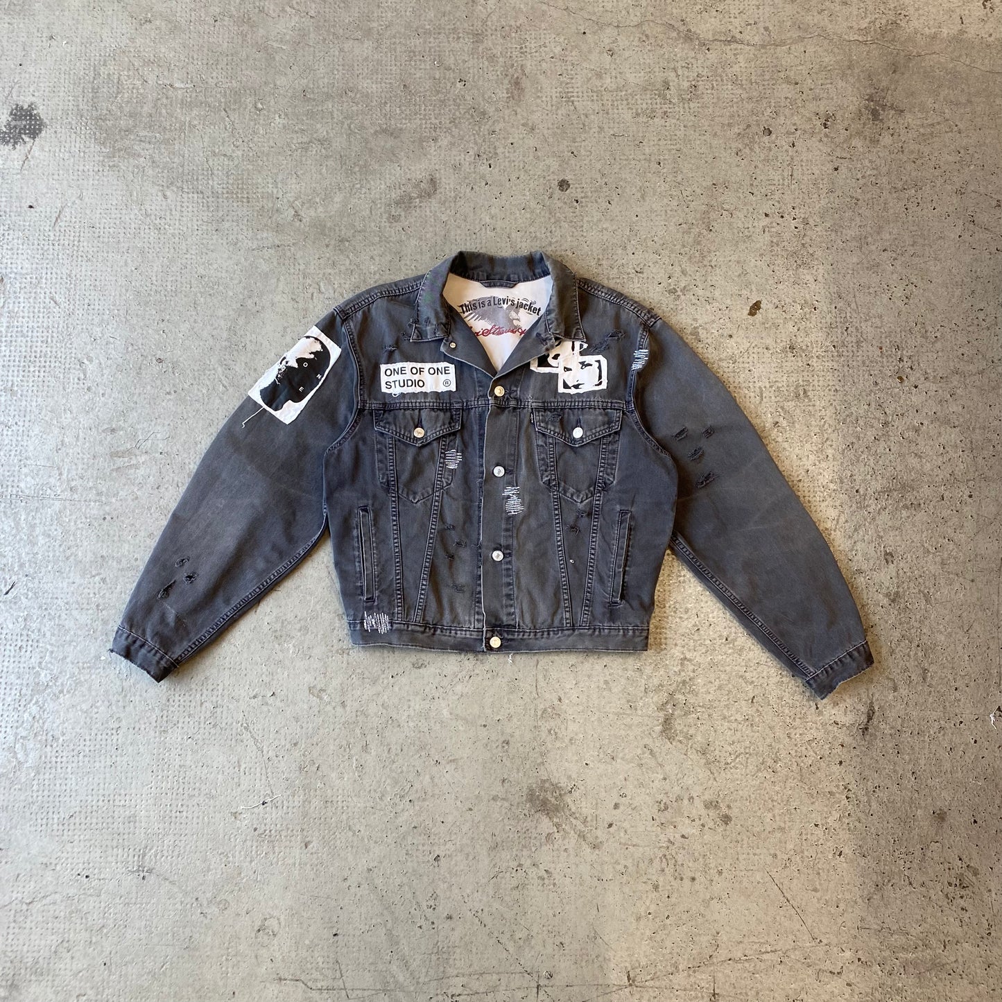 LEVI'S PATCH JACKET INDUSTRIAL GREY