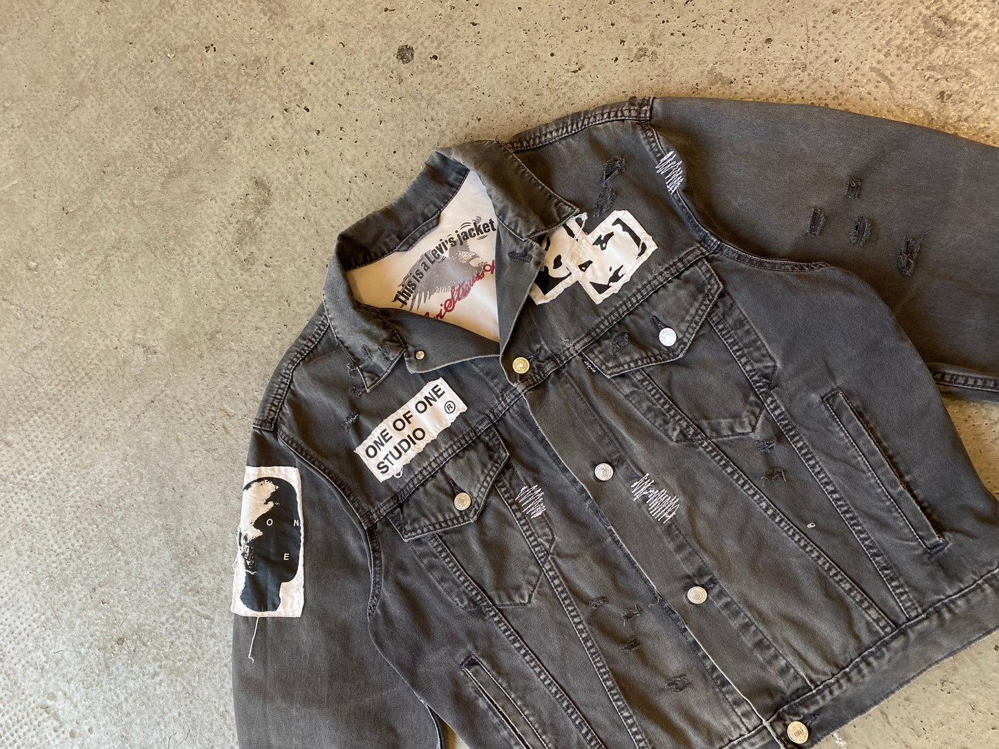LEVI'S PATCH JACKET INDUSTRIAL GREY