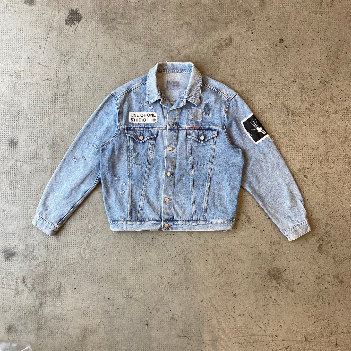 LEVI'S PATCH JACKET FADED BLUE