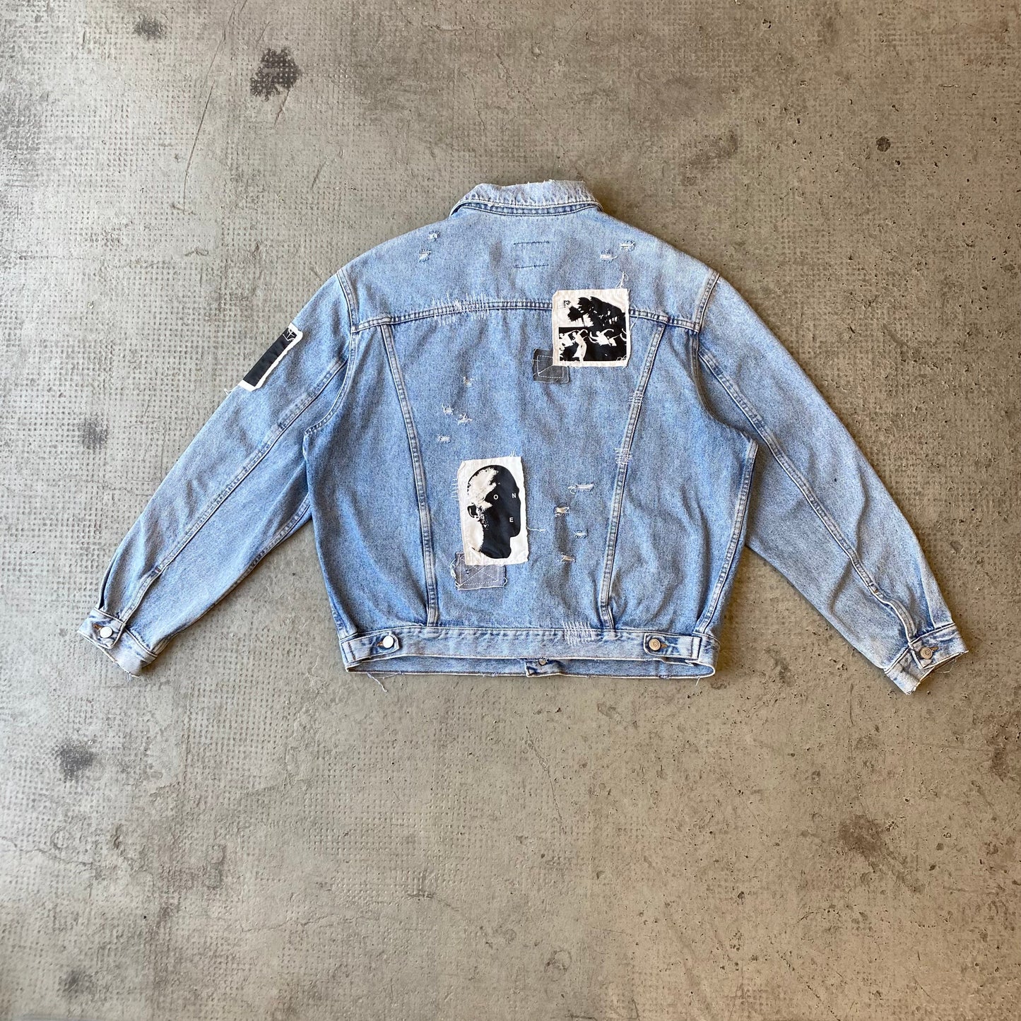 LEVI'S PATCH JACKET FADED BLUE