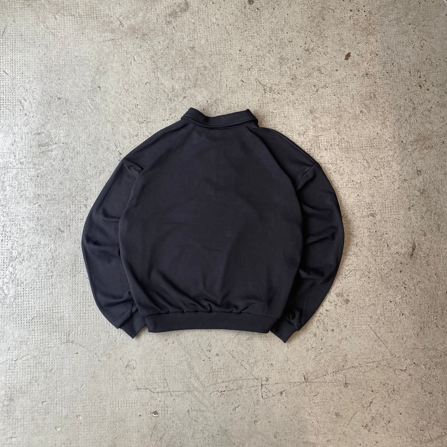 HALFZIP CHAINED STITCH - MIDNIGHT BLACK