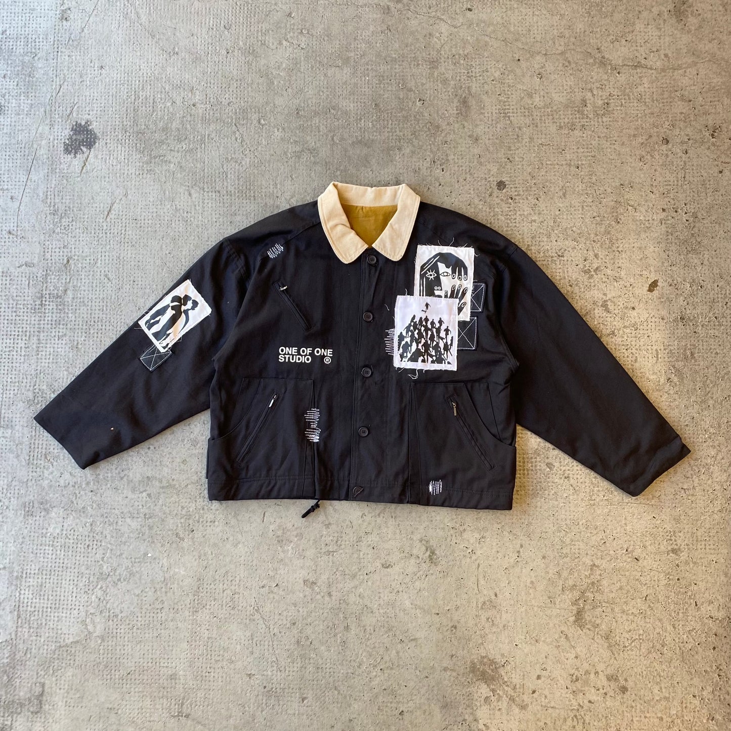 PATCH JACKET BLACK
