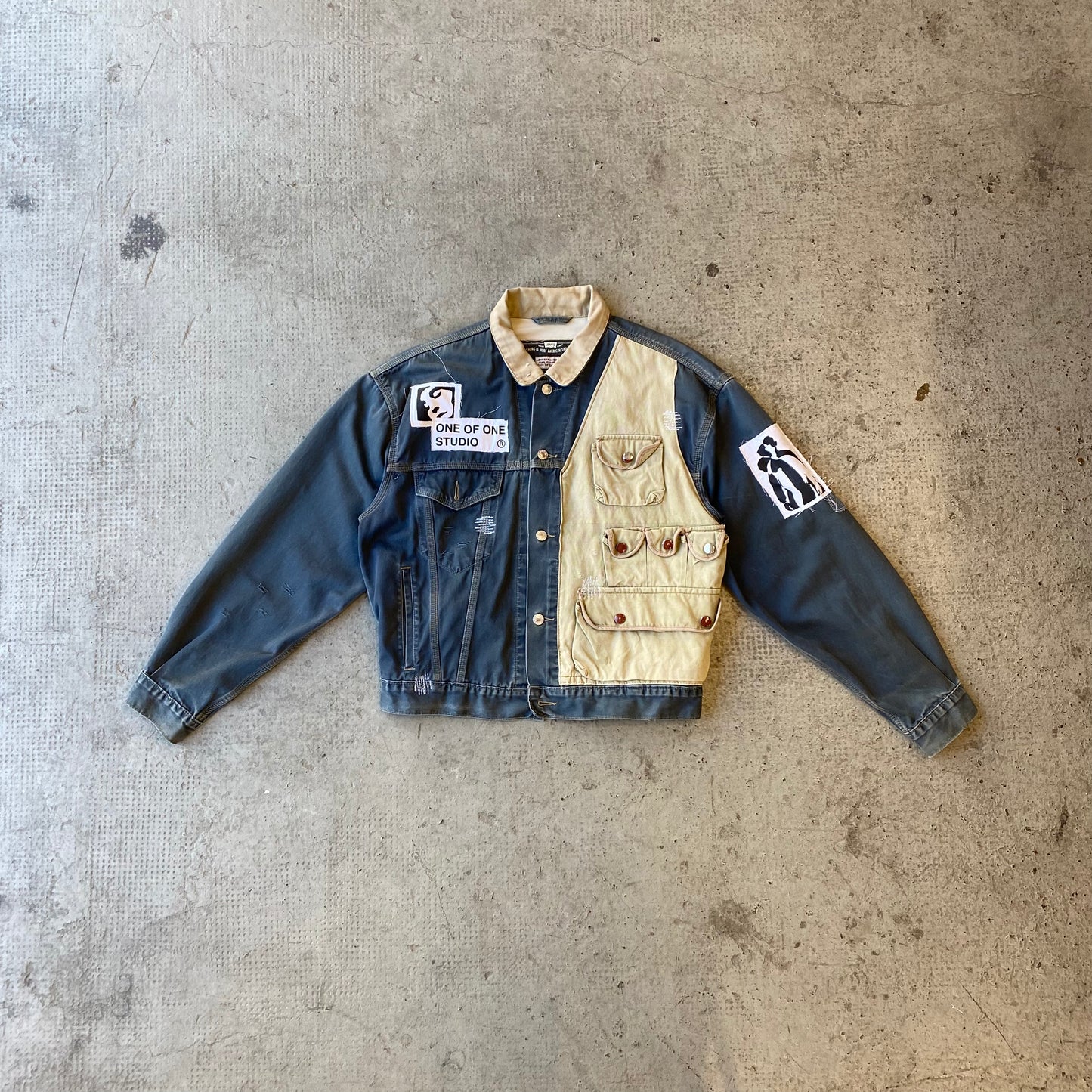 LEVI'S PATCH DOUBLE CHEST JACKET INDUSTRIAL BLUE