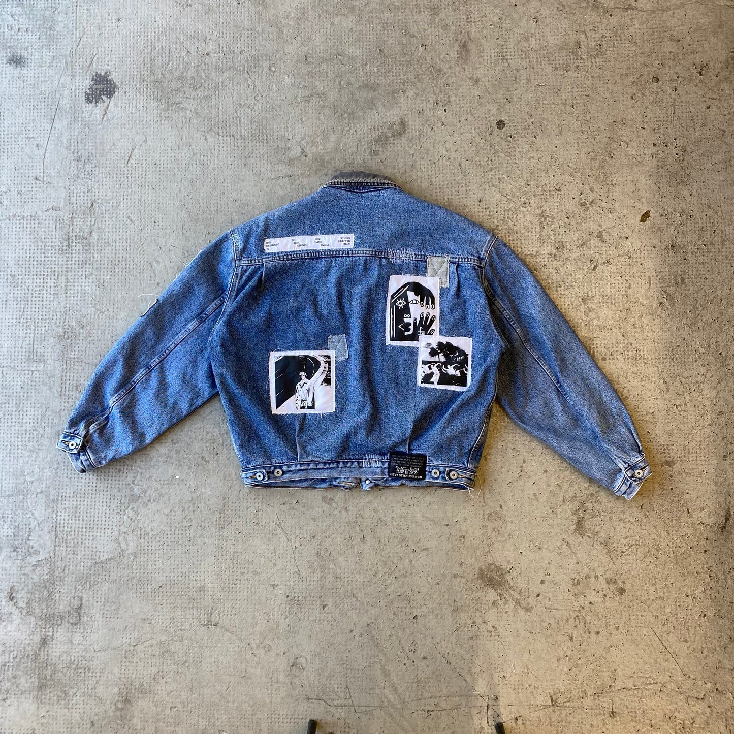 LEVI'S PADDED DENIM JACKET INDUSTRIAL BLUE