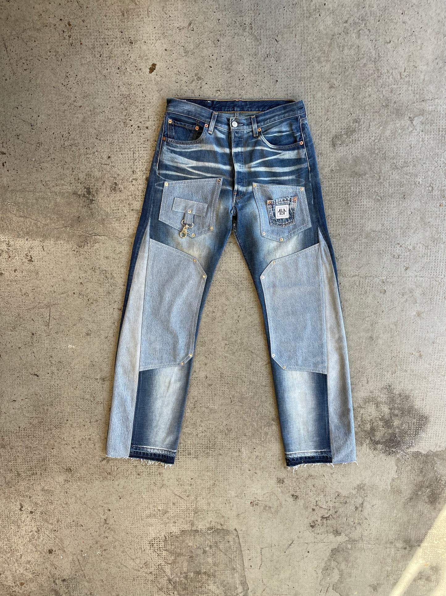 501 LEVI'S WORK V3 "EXAGGERATED" BLEACHED BLUE