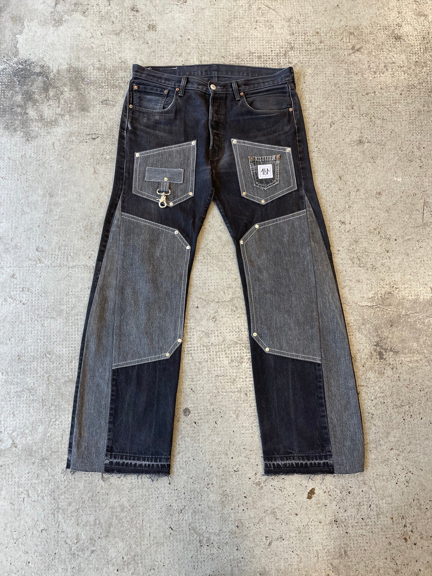 501 LEVI'S WORK V3 "EXAGGERATED" DENIM BLACK