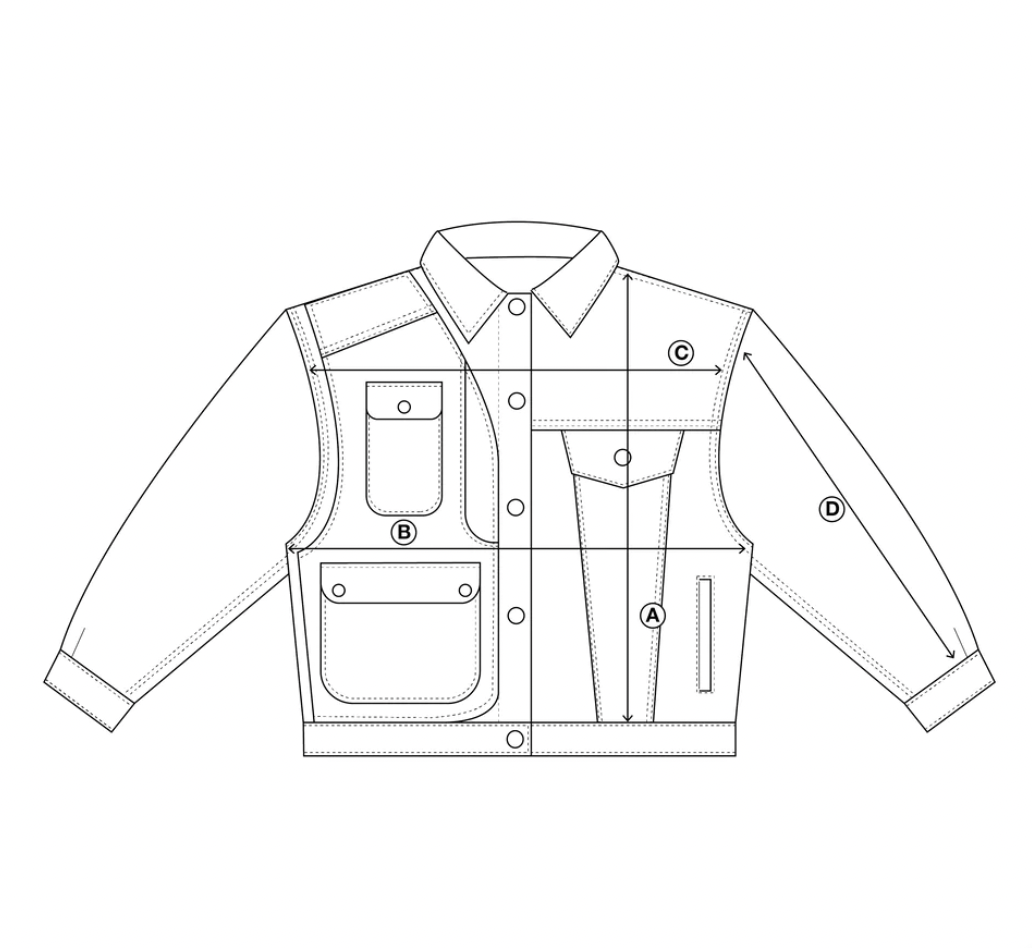 LEVI'S PATCH JACKET FADED BLUE