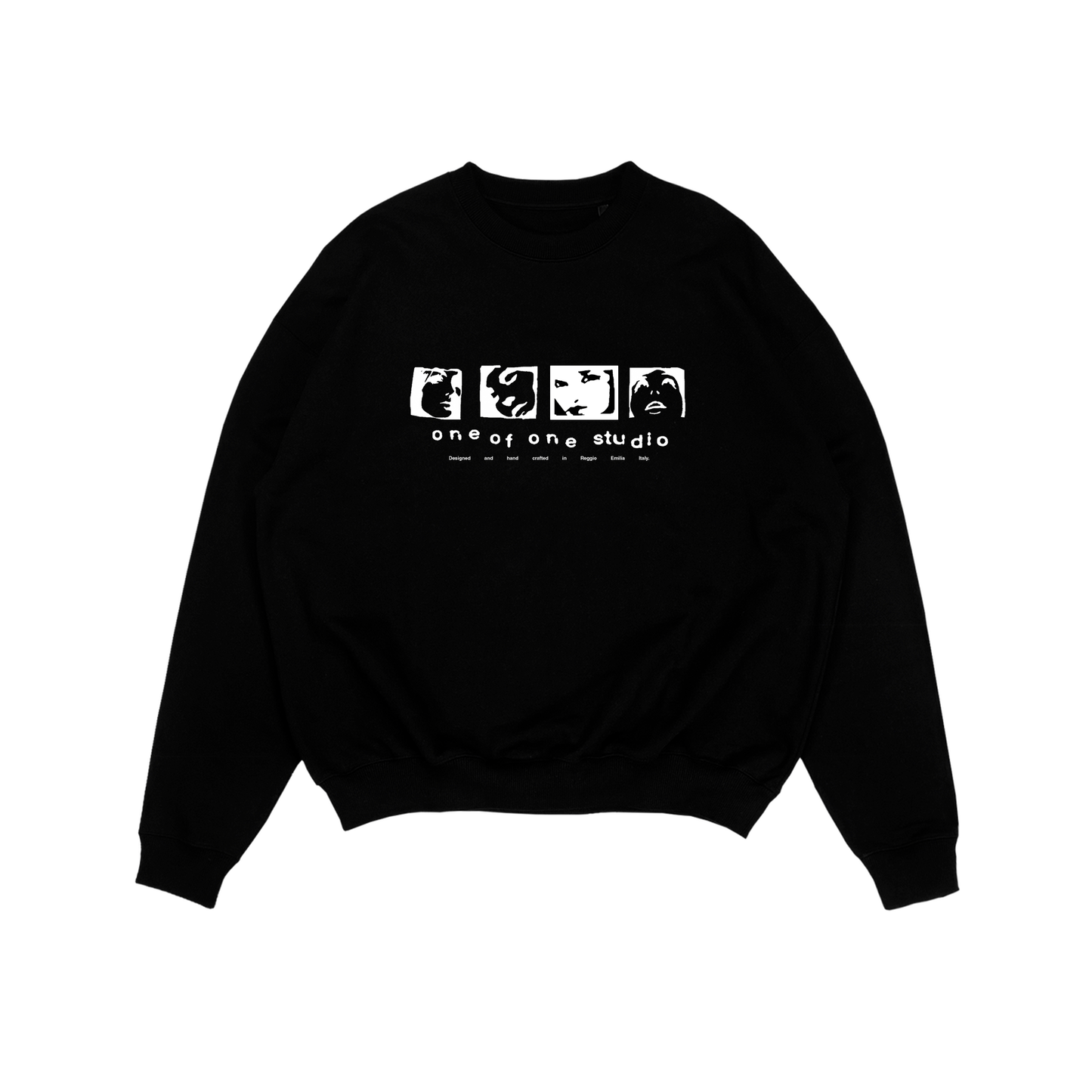 MULTIFACE BLACK CREWNECK