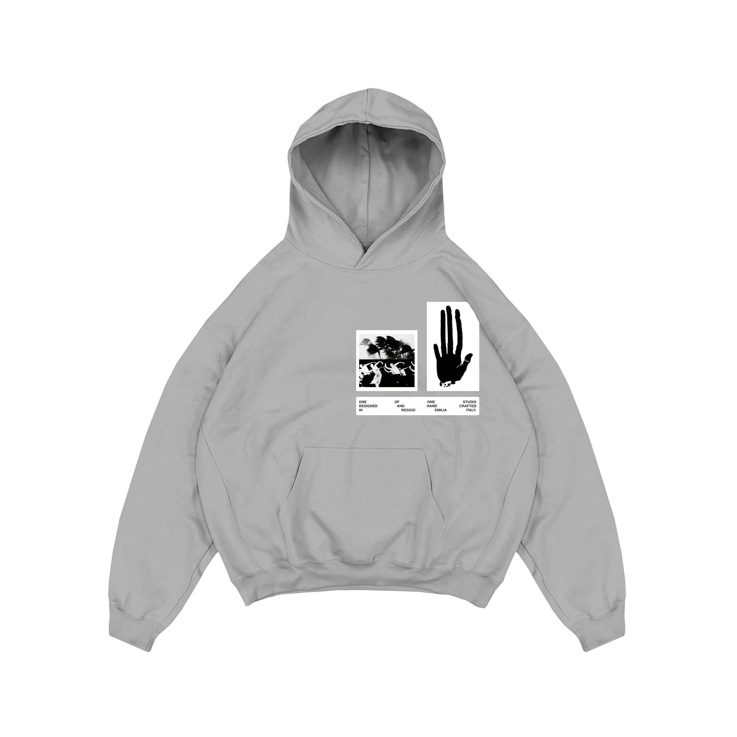 WALKING TROUGHT GREY HOODIE