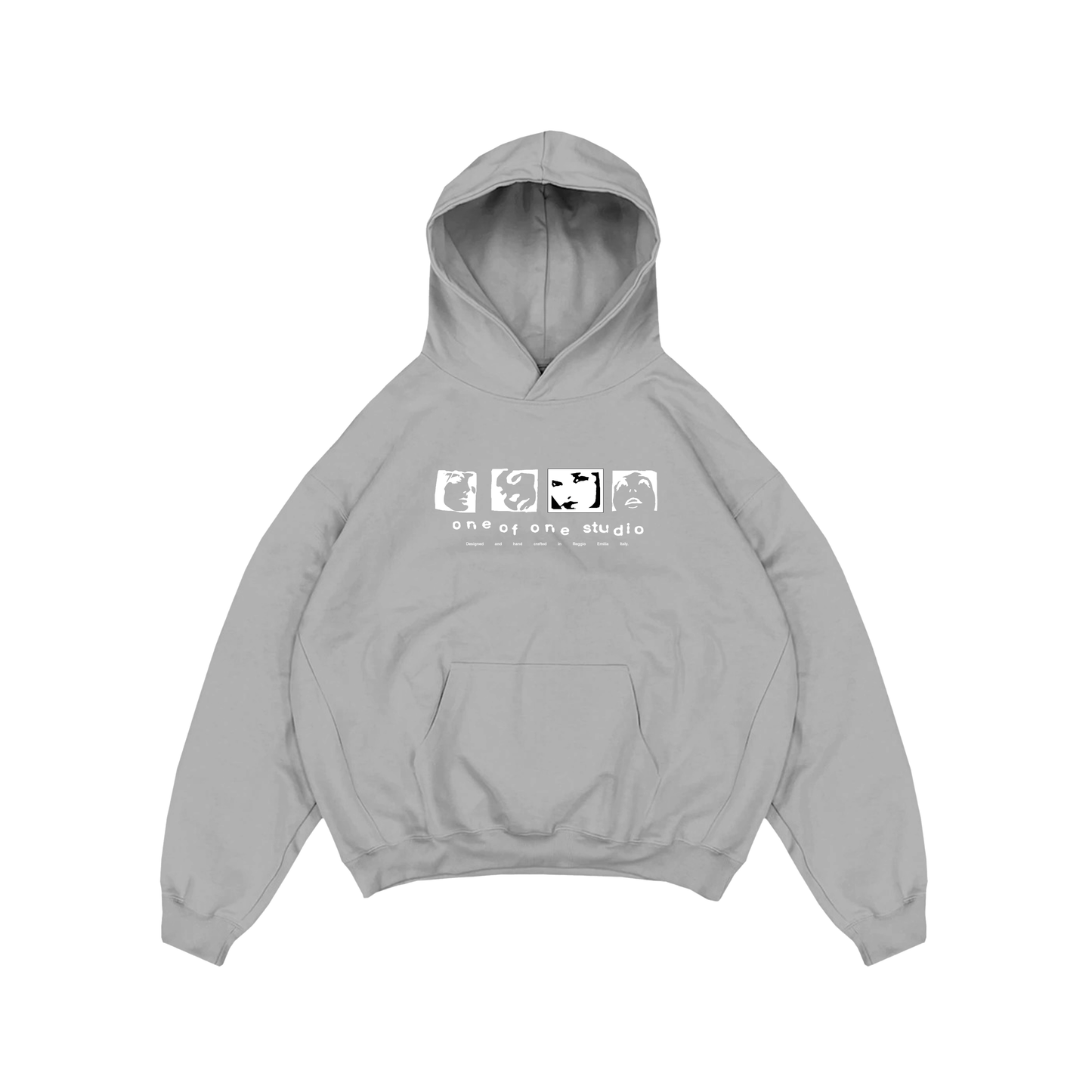 MULTIFACE GREY HOODIE