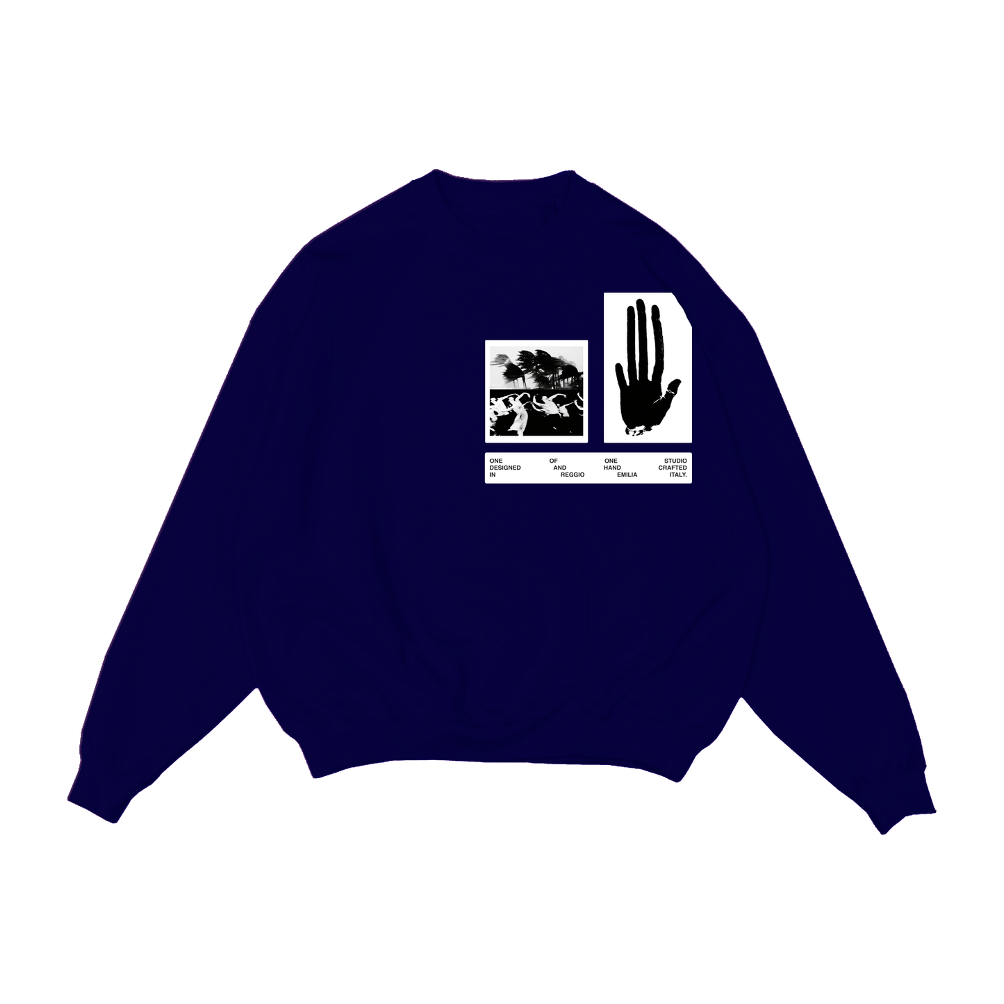 WALKING TROUGHT - BLUE NAVY CREWNECK