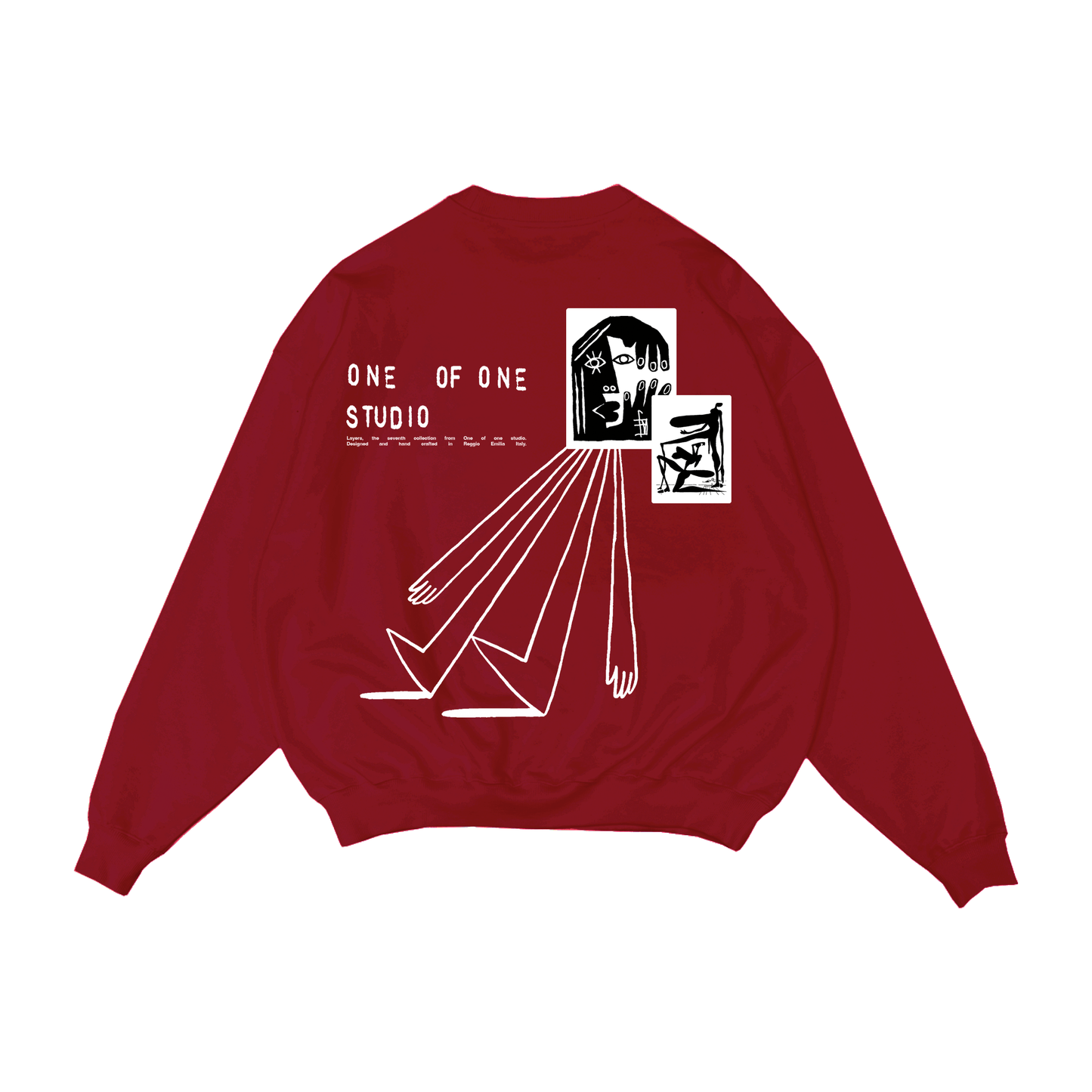 WALKING TROUGHT RED CREWNECK