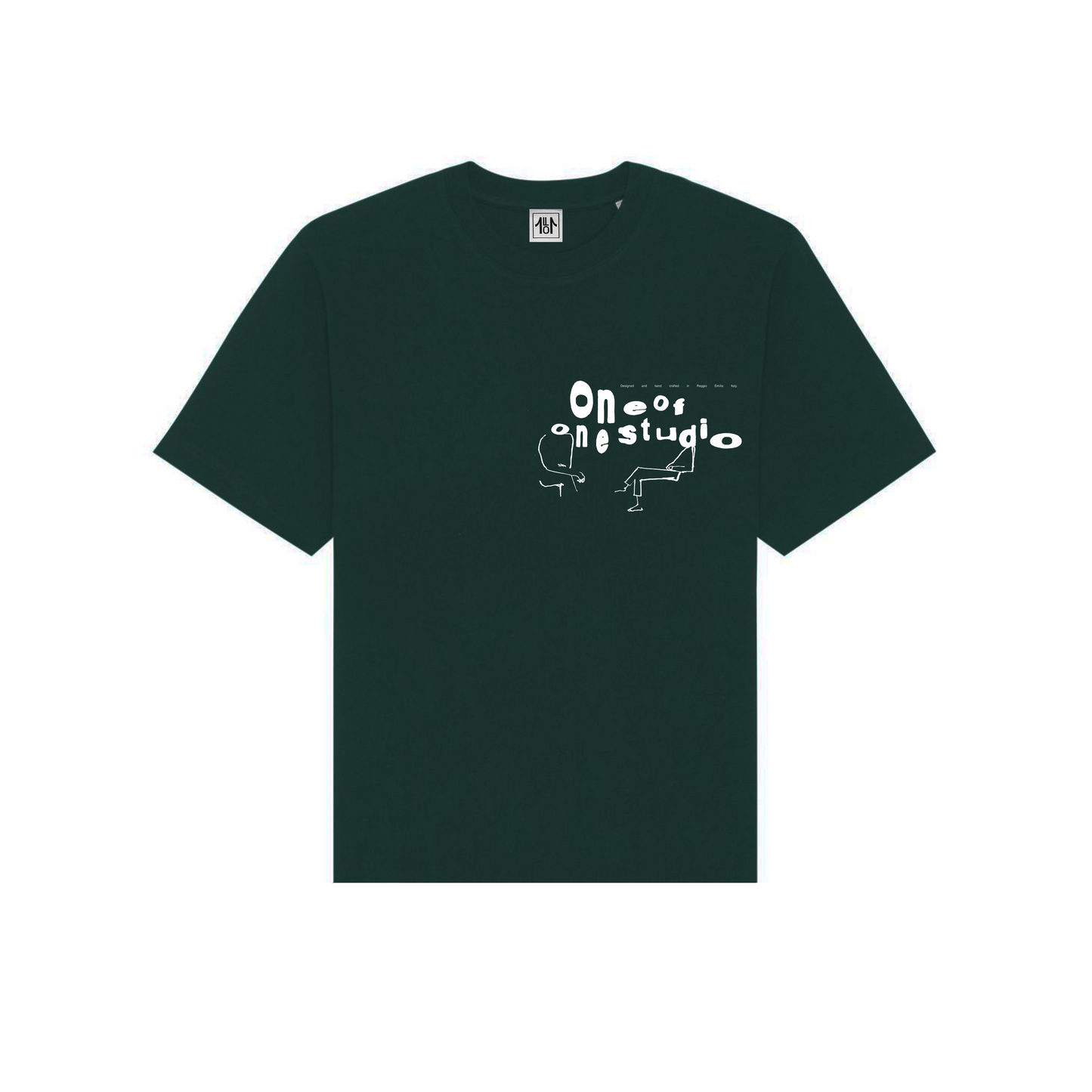 LETTERFACE TSHIRT - BOTTLE GREEN
