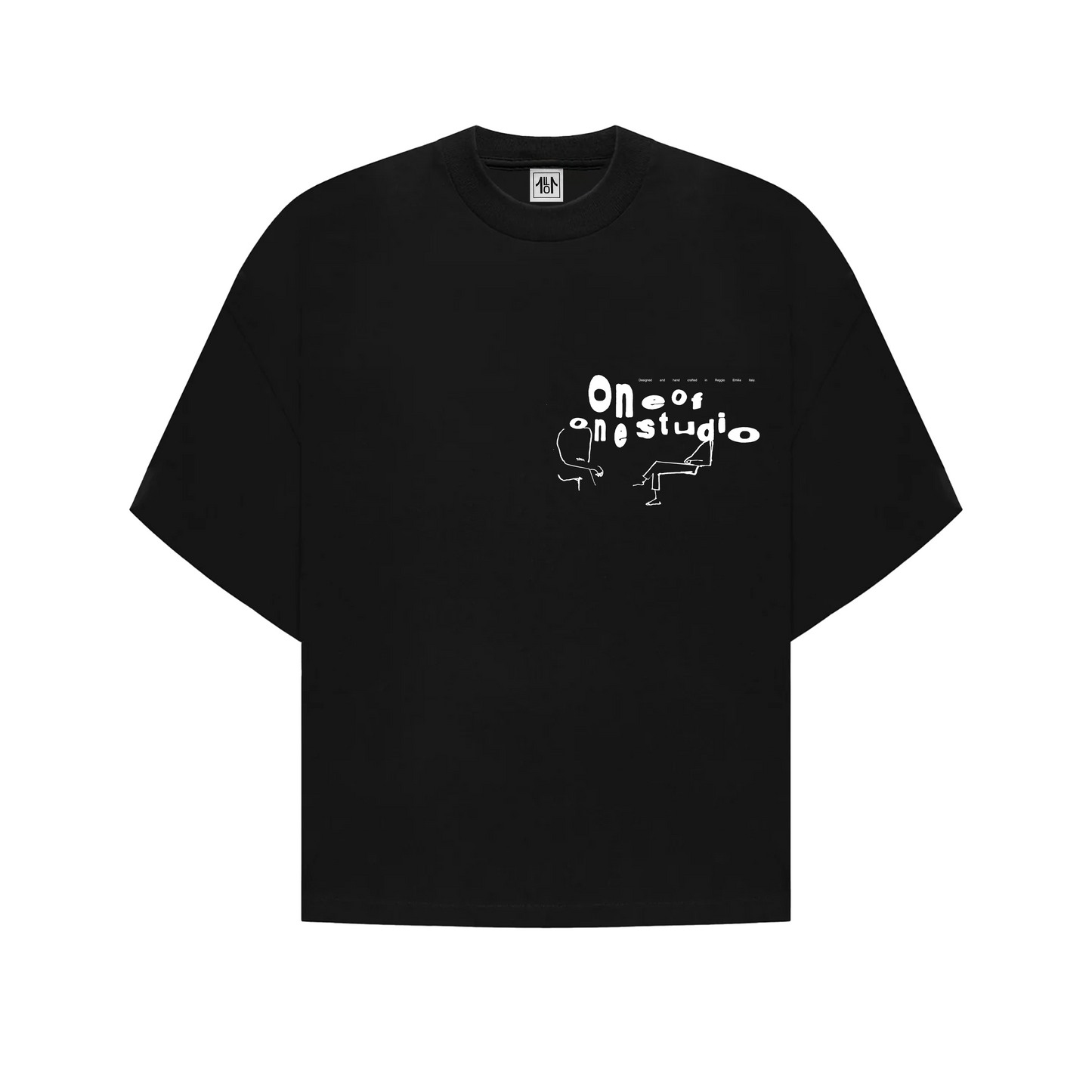 LETTERFACE TSHIRT - BLACK