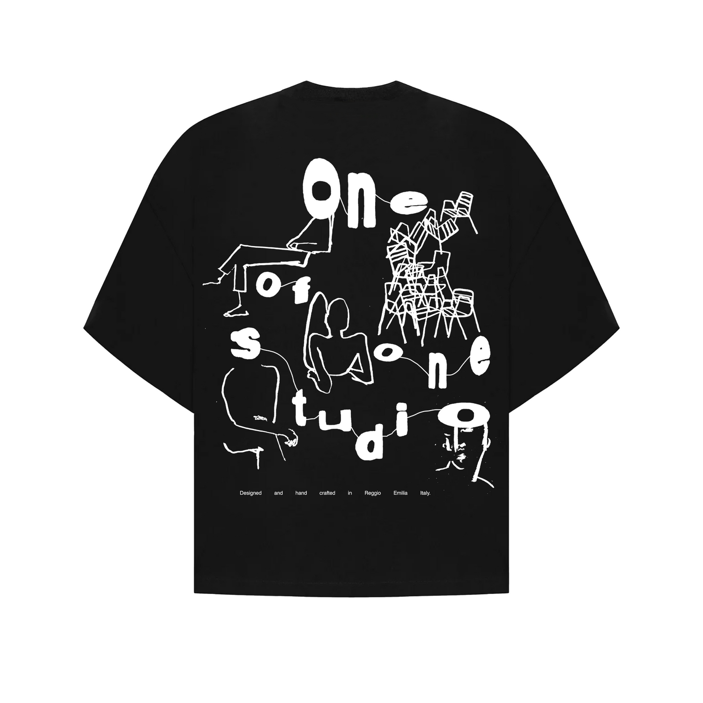 LETTERFACE TSHIRT - BLACK