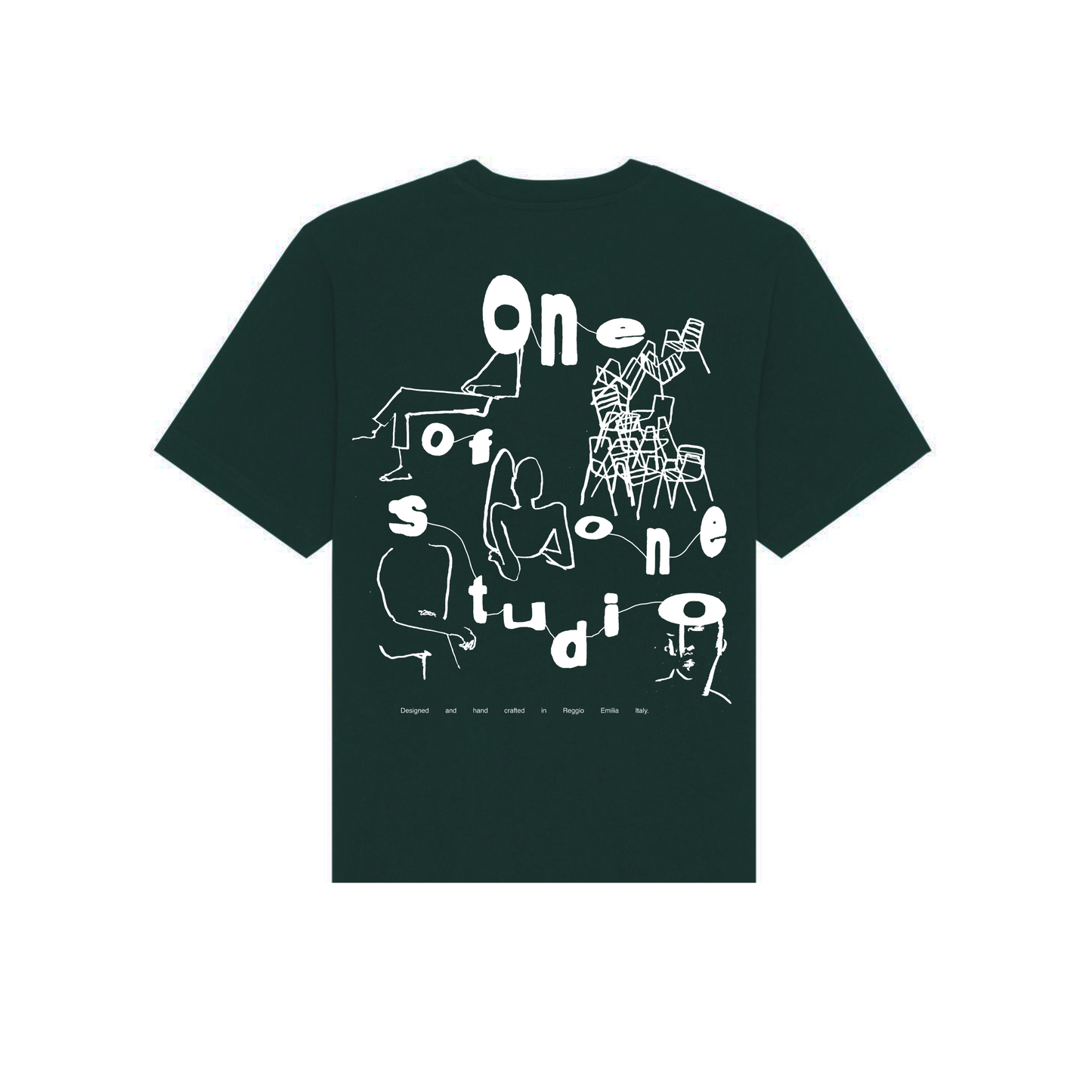 LETTERFACE TSHIRT - BOTTLE GREEN