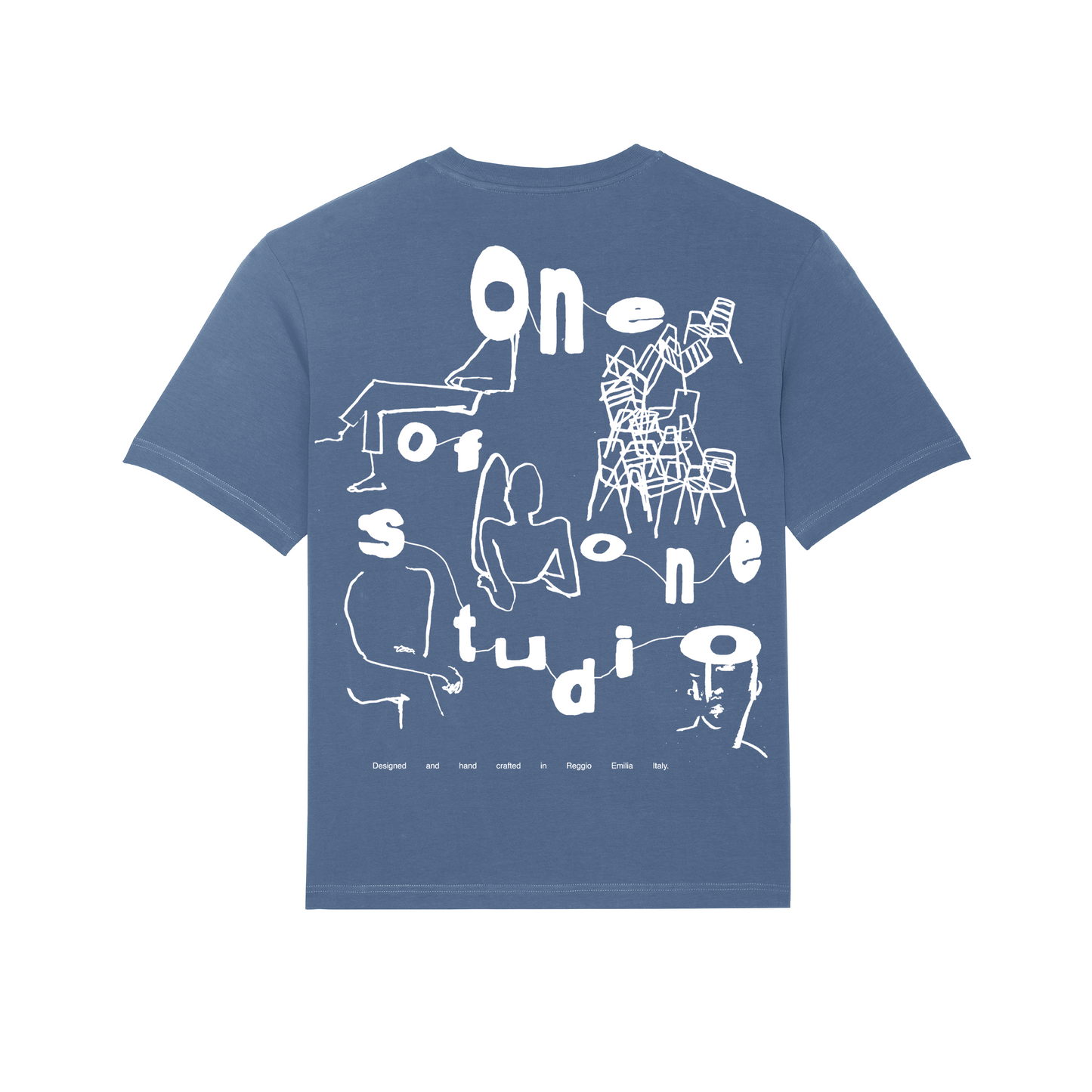 LETTERFACE TSHIRT - CORNFLOWER