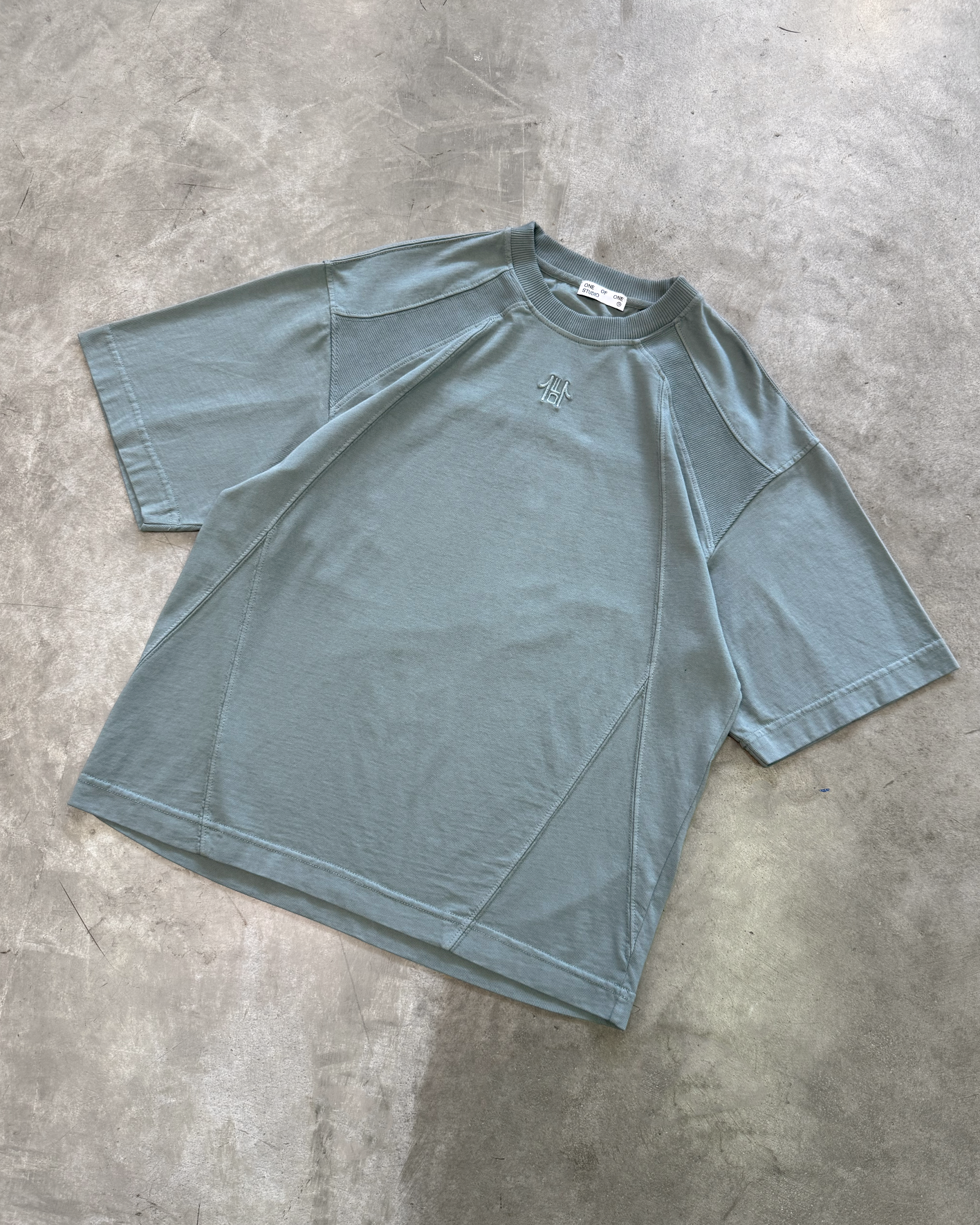 MOTORSPORT TEE - STONE BLUE