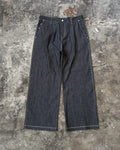 pin stripe raw denim