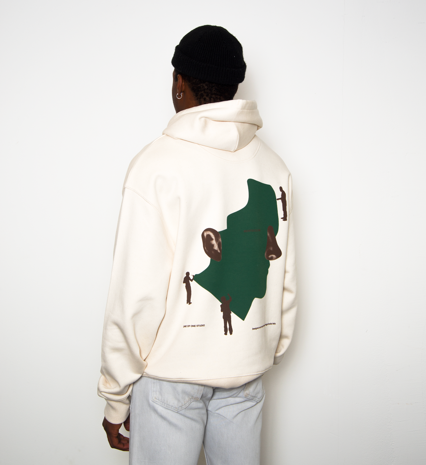 HOODIE TONAL FACE - NATURAL