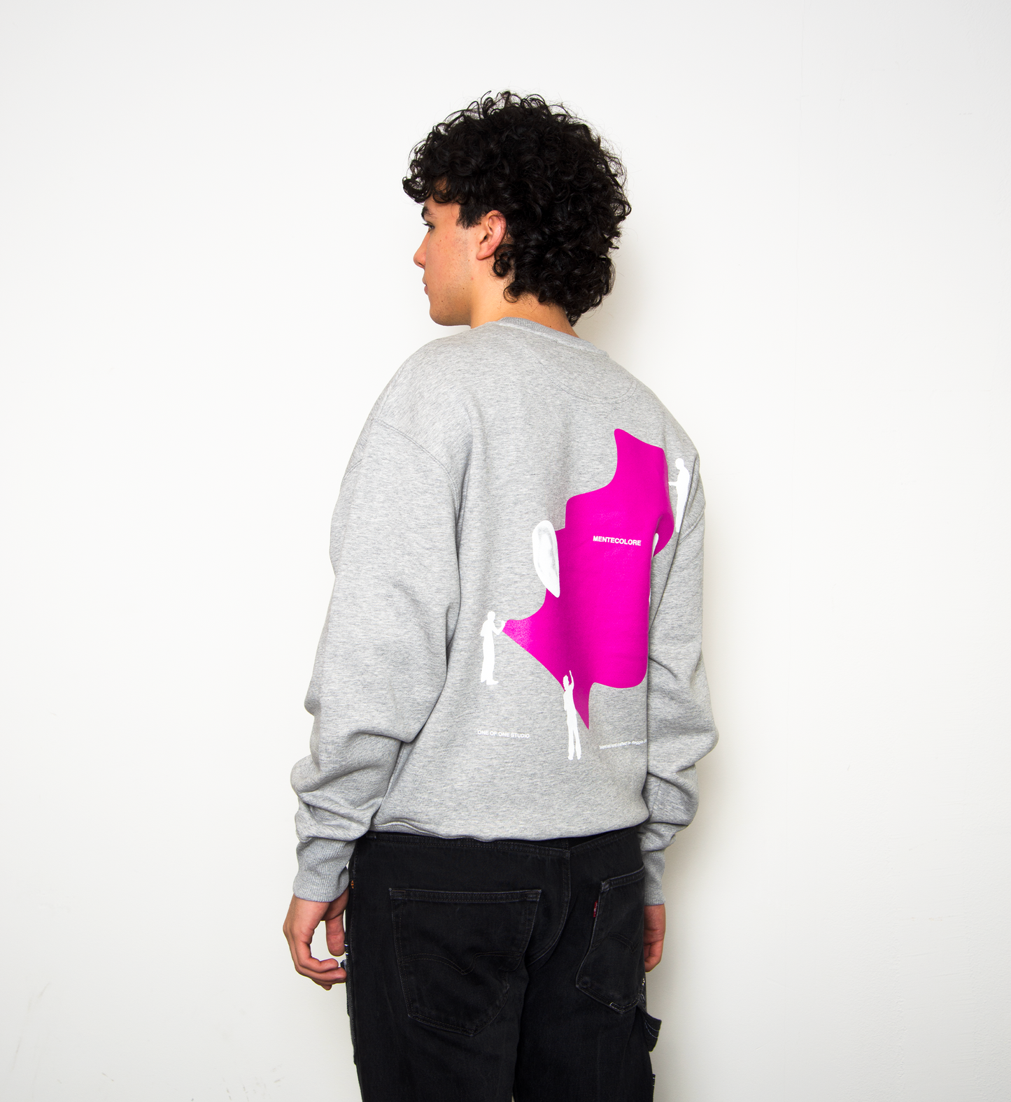 CREWNECK TONAL FACE - LIGHT GREY