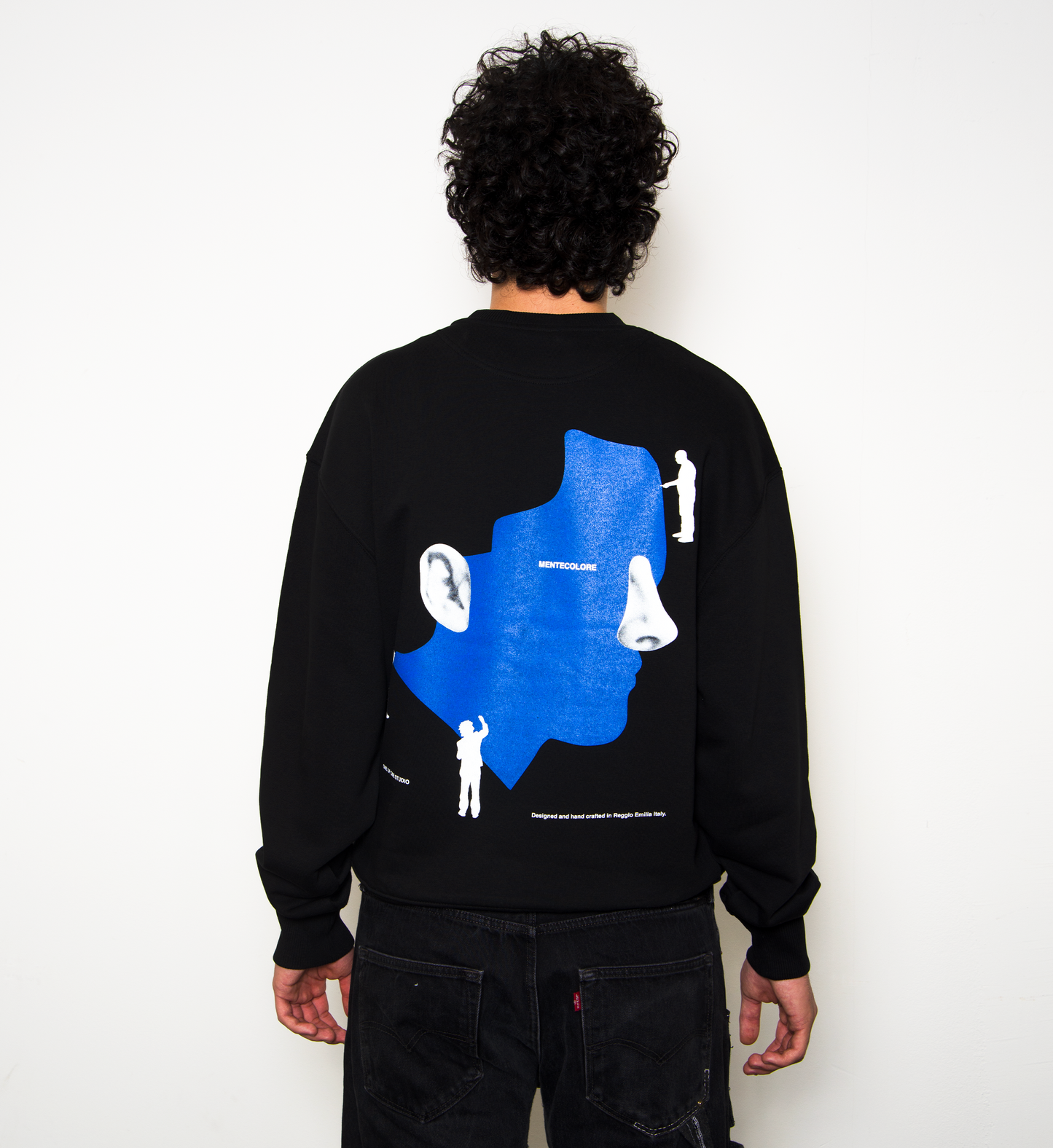 CREWNECK TONAL FACE - DEEP BLACK
