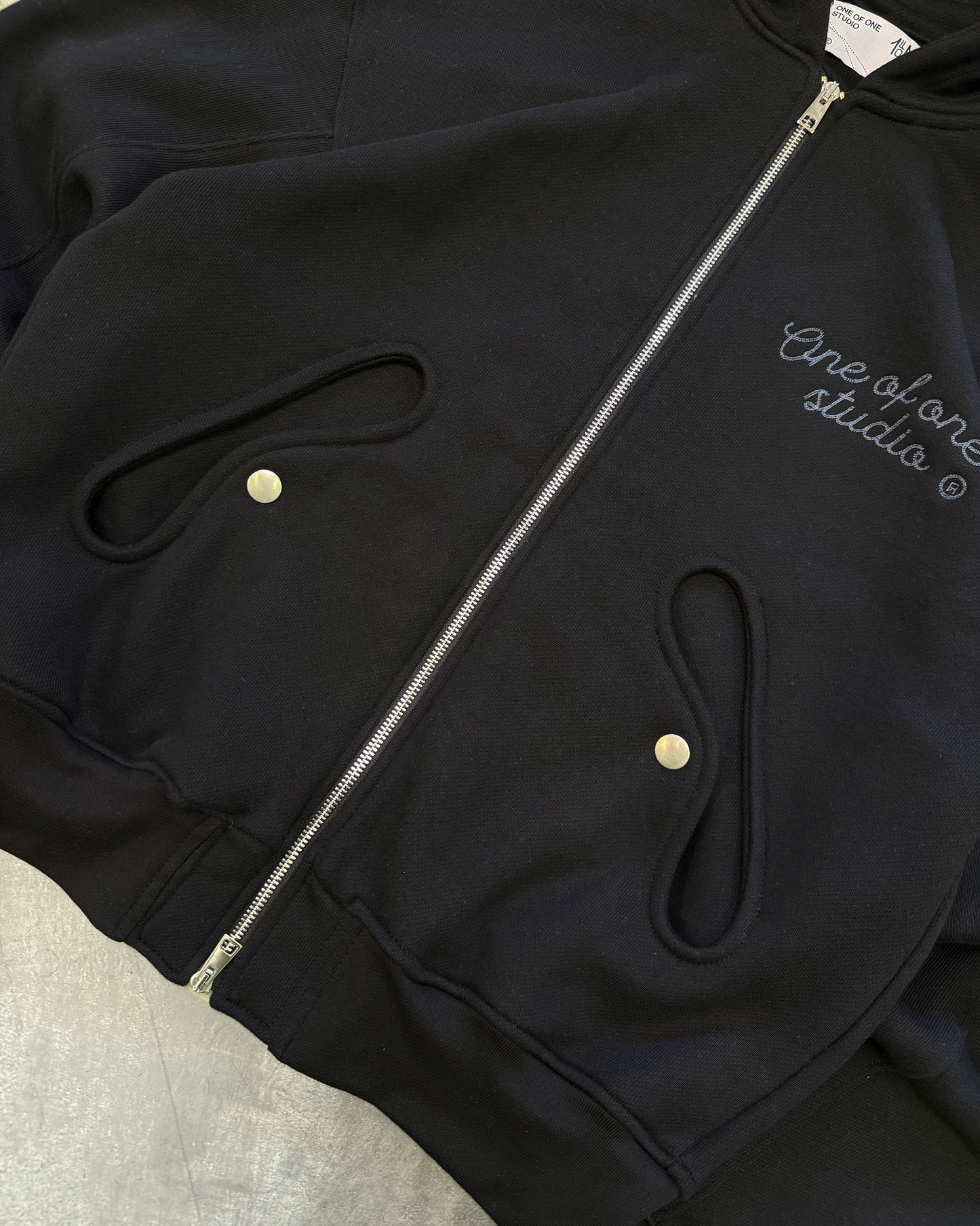 Type 02 - Double Zip Hoodie - Black