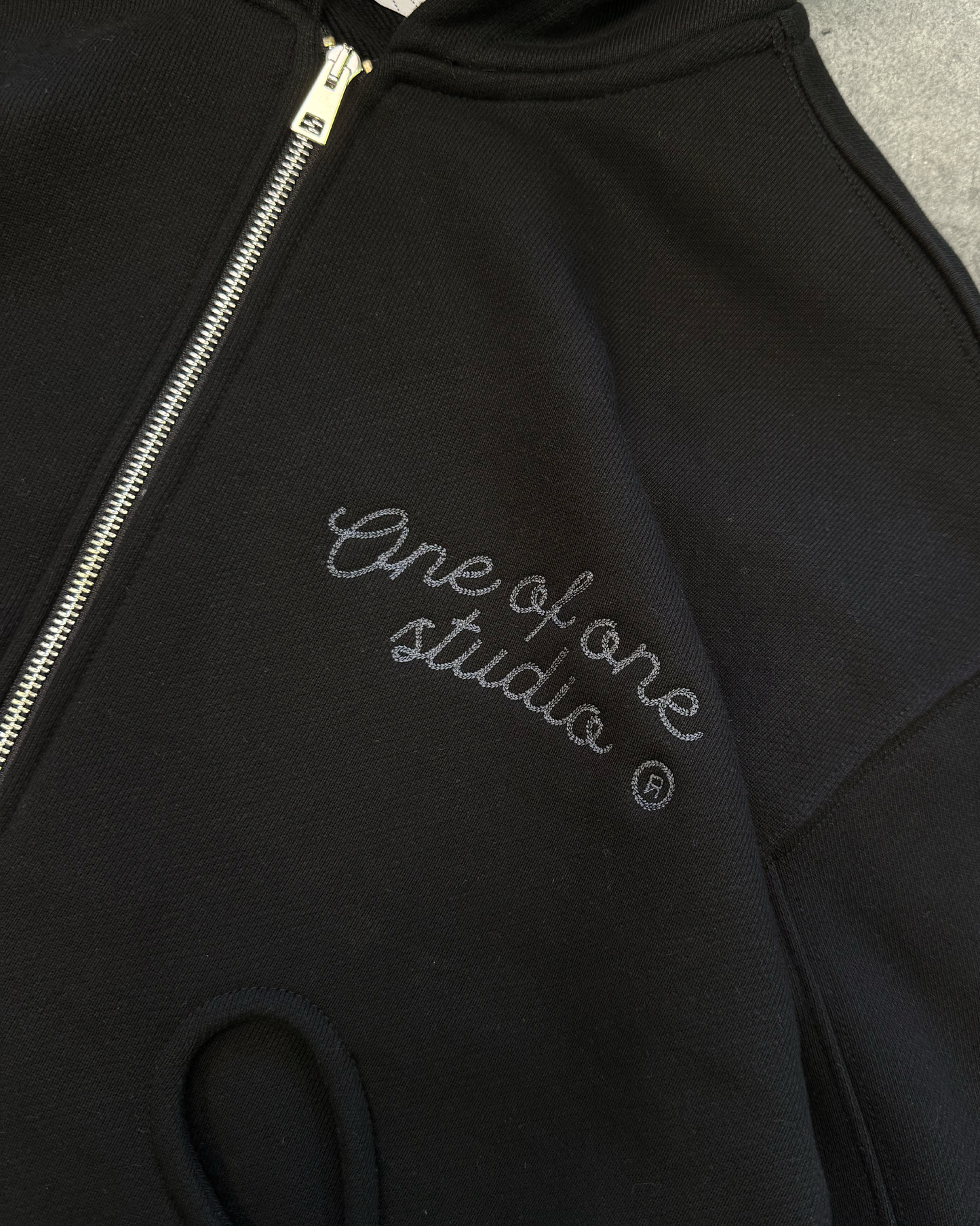 Type 02 - Double Zip Hoodie - Black