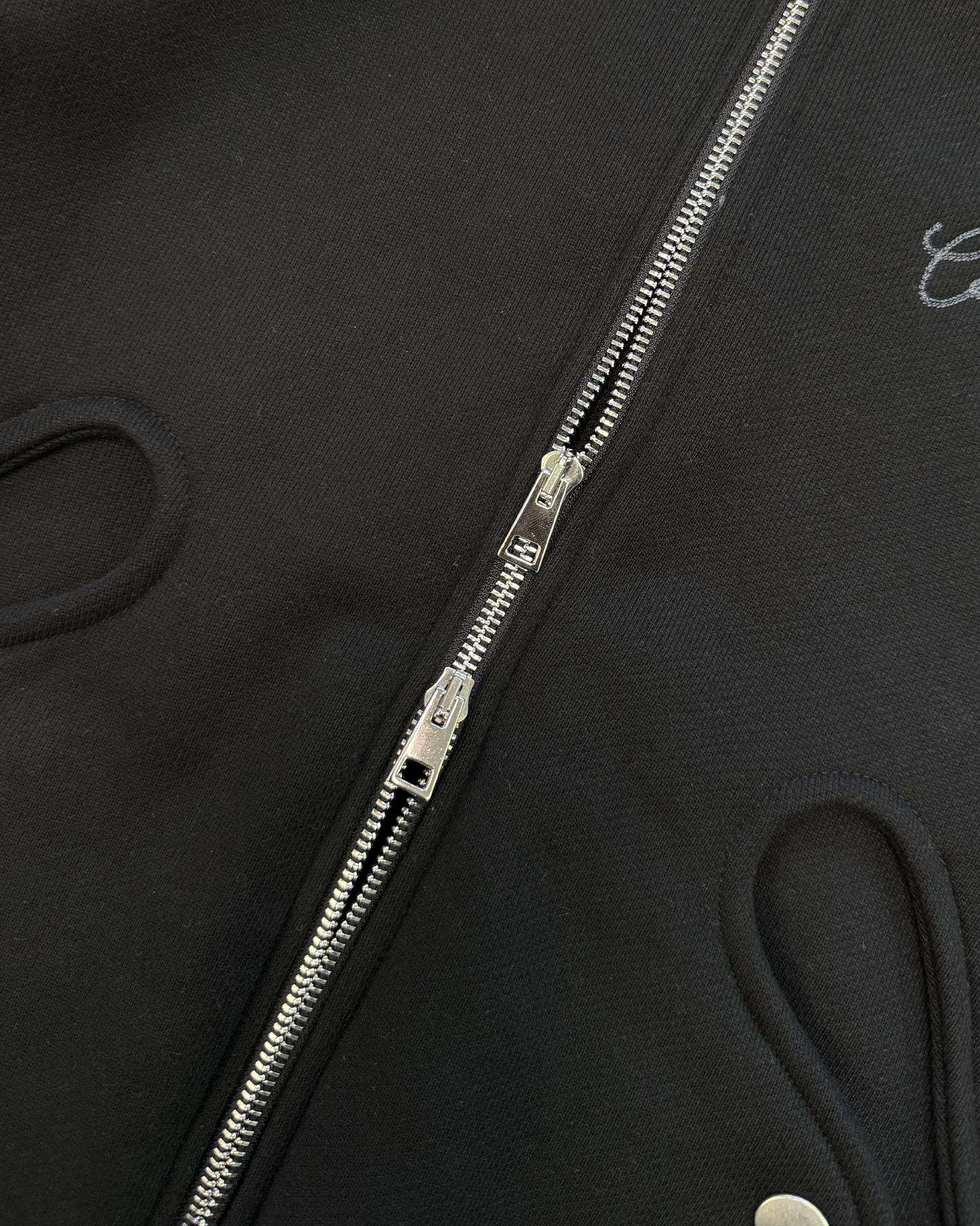 Type 02 - Double Zip Hoodie - Black