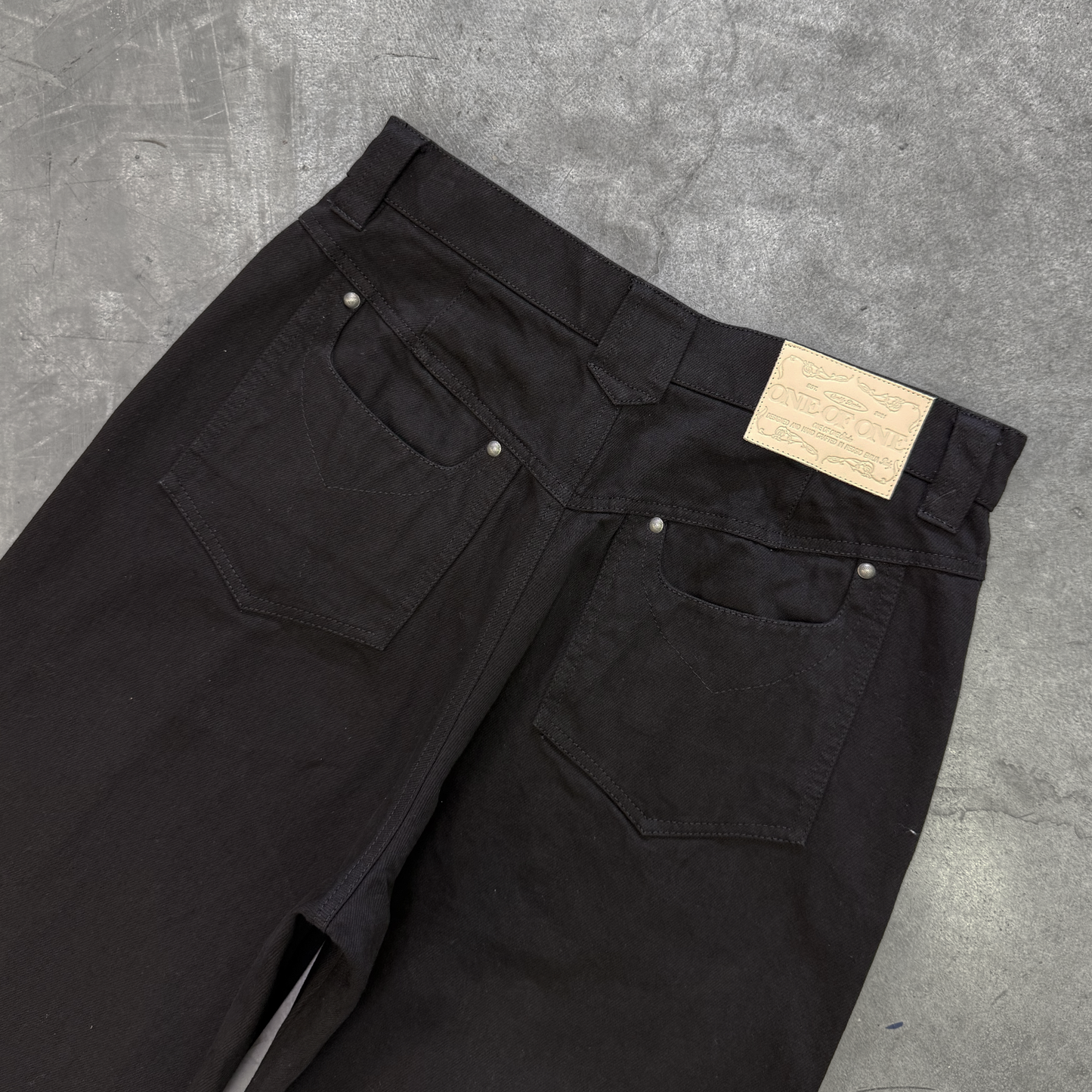 TYPE 001 DEEP BLACK DENIM PANTS