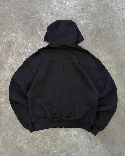 Type 02 - Double Zip Hoodie - Black