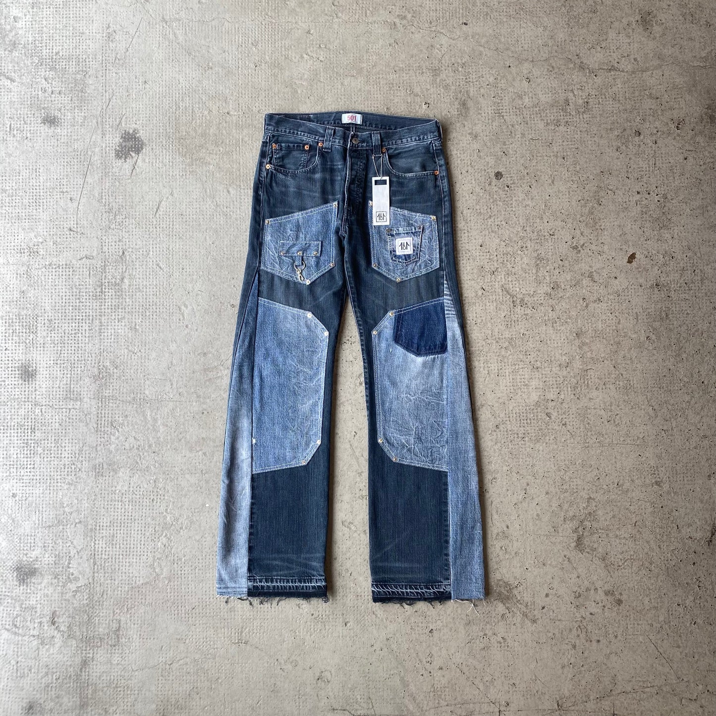 501 LEVI'S WORK V3 "EXAGGERATED"  INDUSTRIAL BLUE