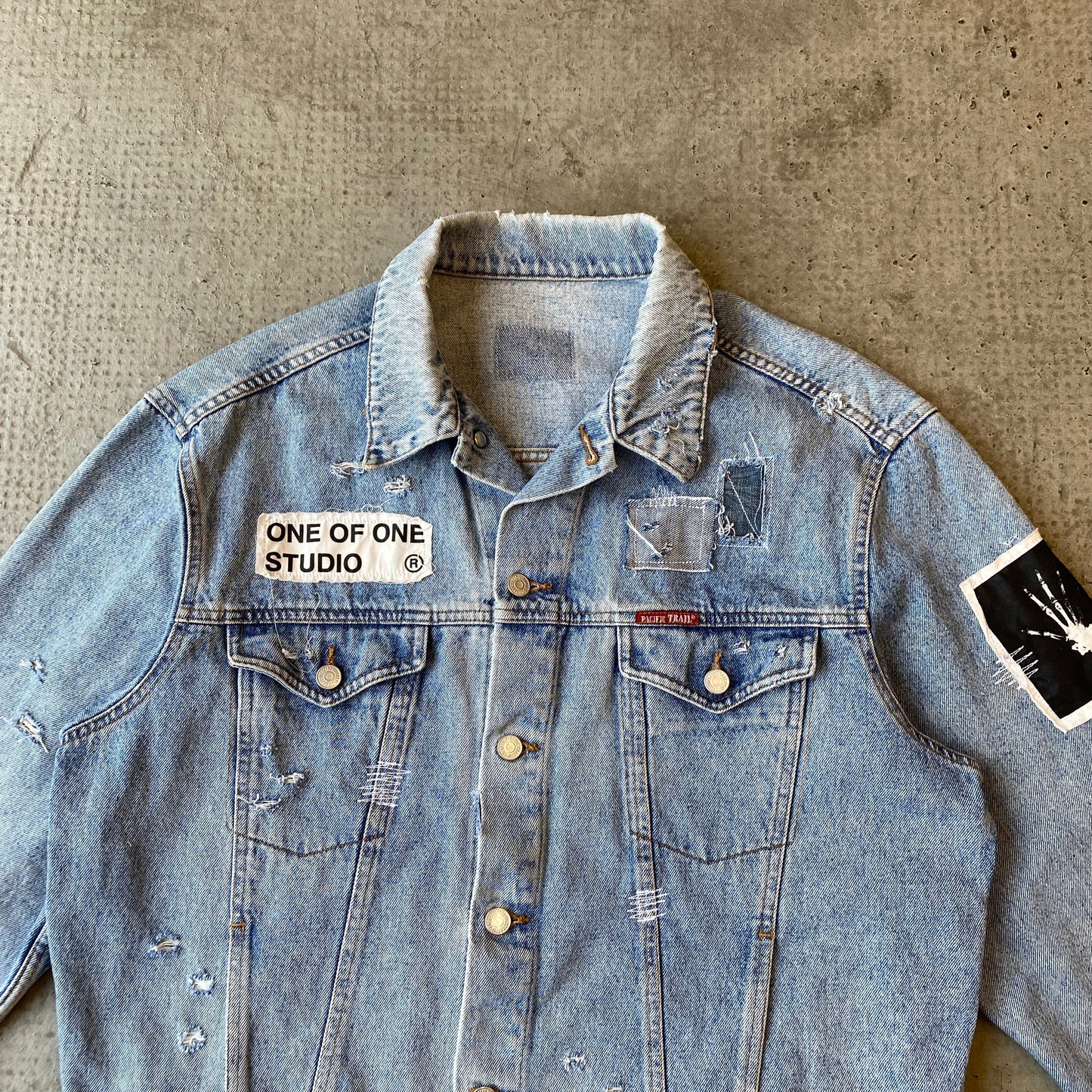 LEVI'S PATCH JACKET FADED BLUE