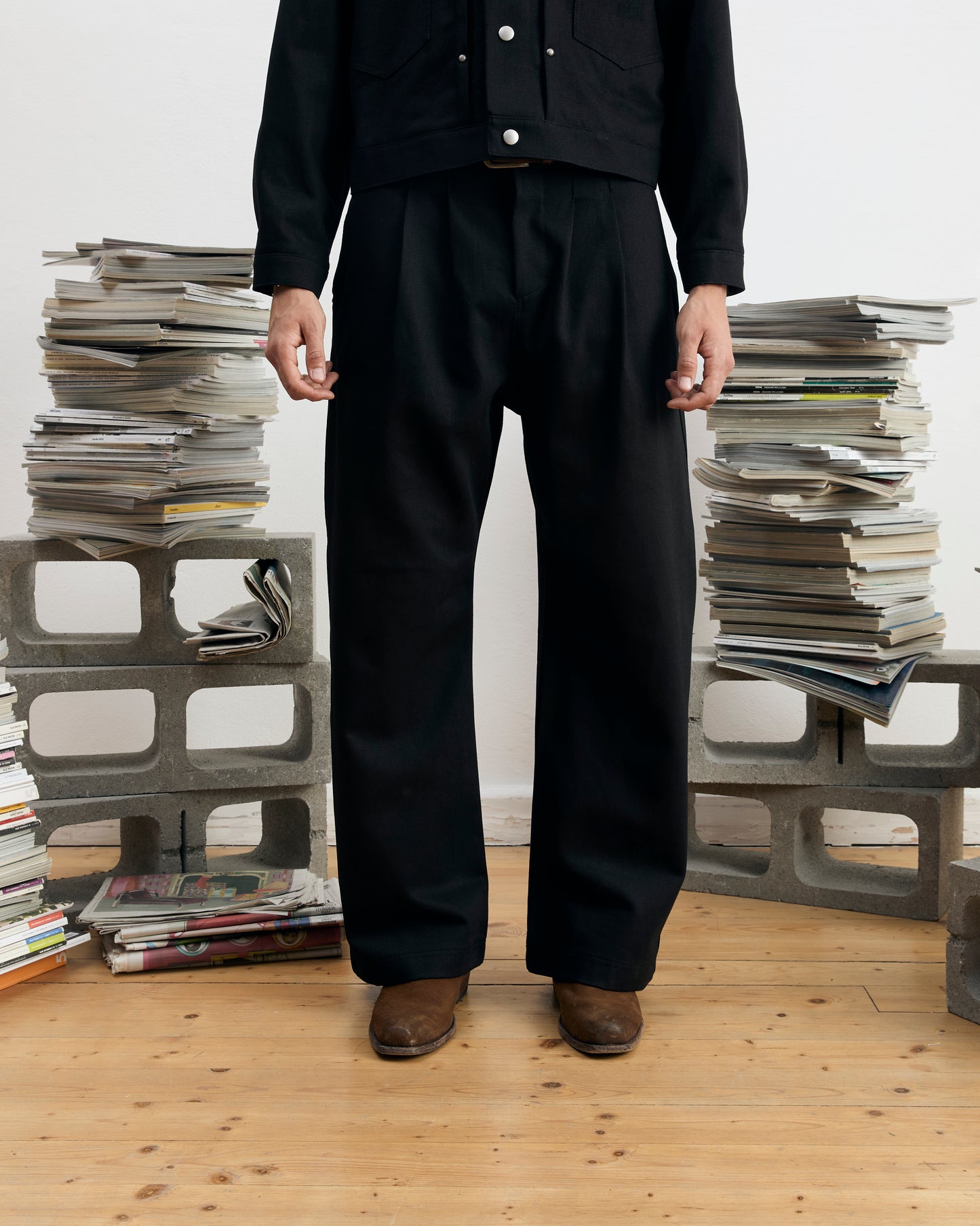 TYPE 001 DEEP BLACK DENIM PANTS