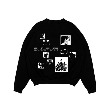 MULTIFACE BLACK CREWNECK