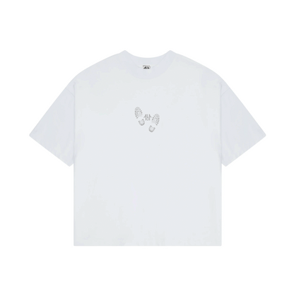 STEPPERS TEE - white