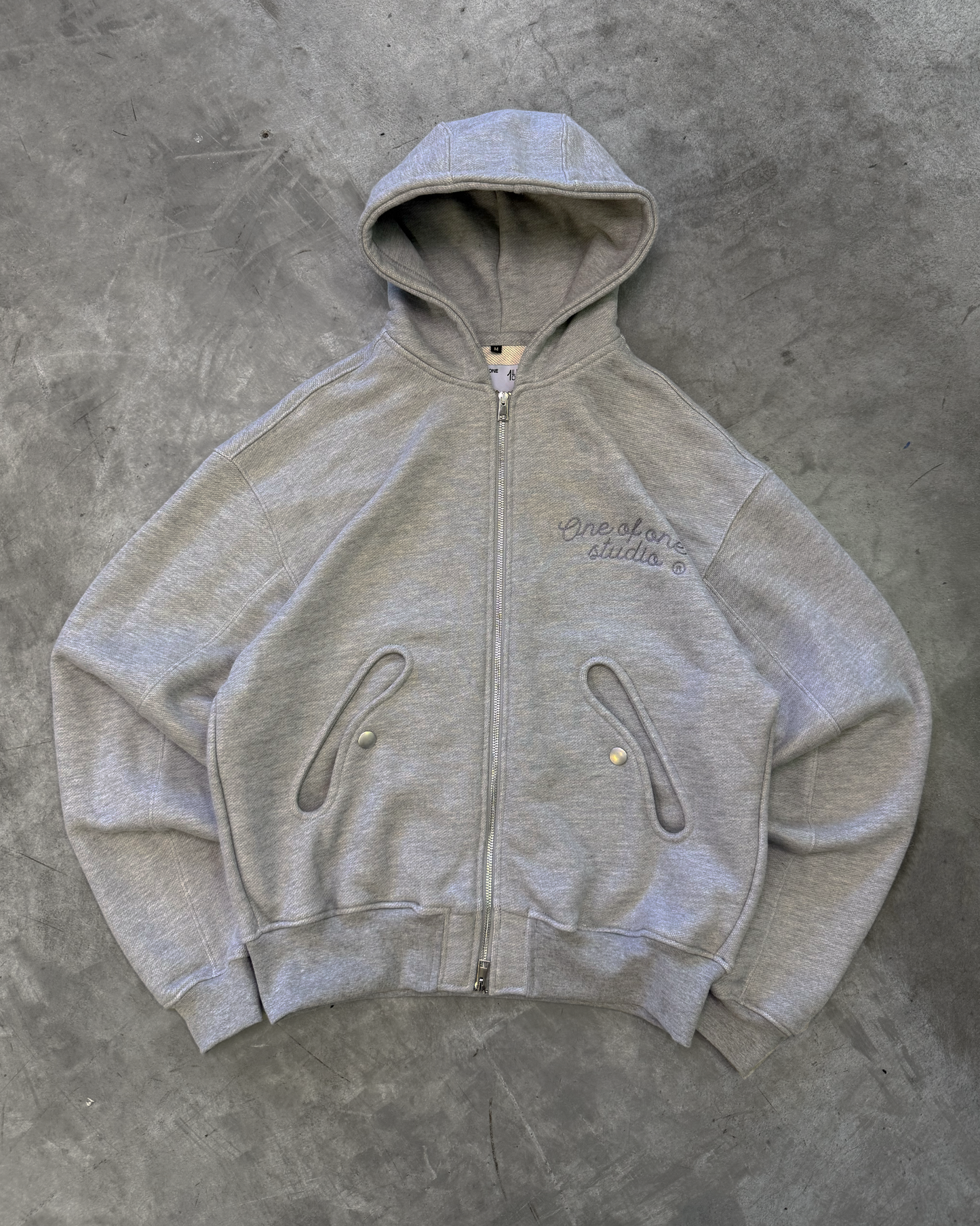Type 02 - Double Zip Hoodie - Gray