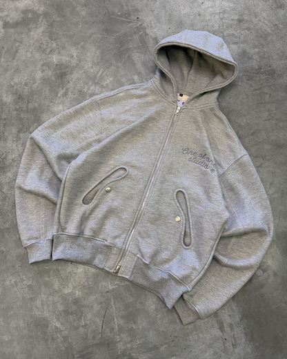 Type 02 - Double Zip Hoodie - Gray