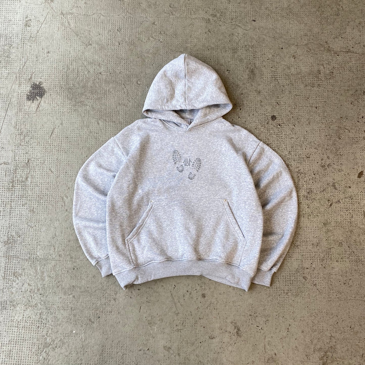 WALK OVER - HOODIE MELANGE GREY