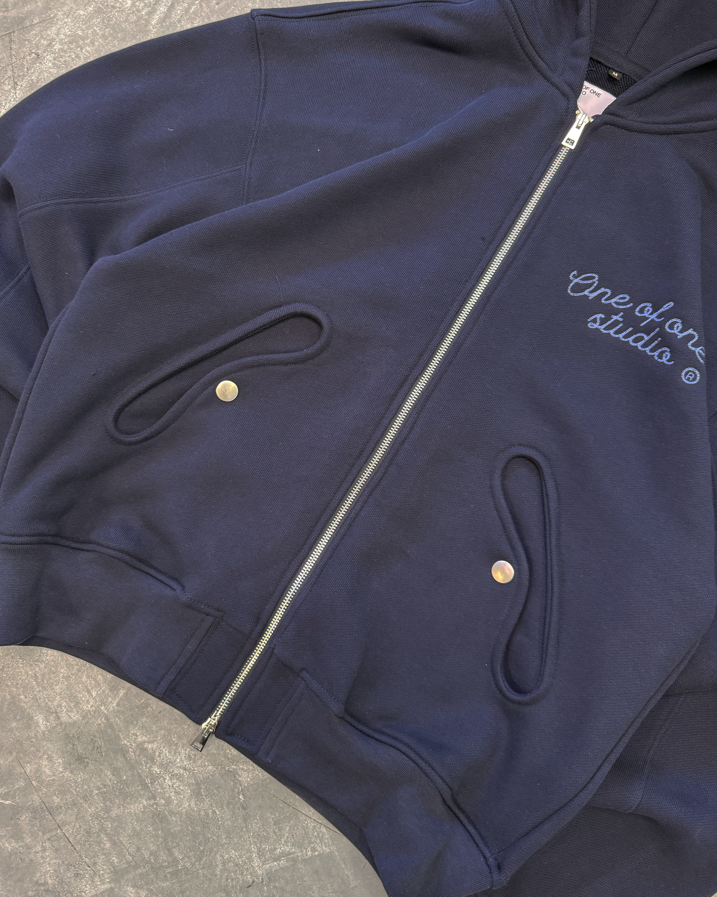Type 02 - Double Zip Hoodie - Navy