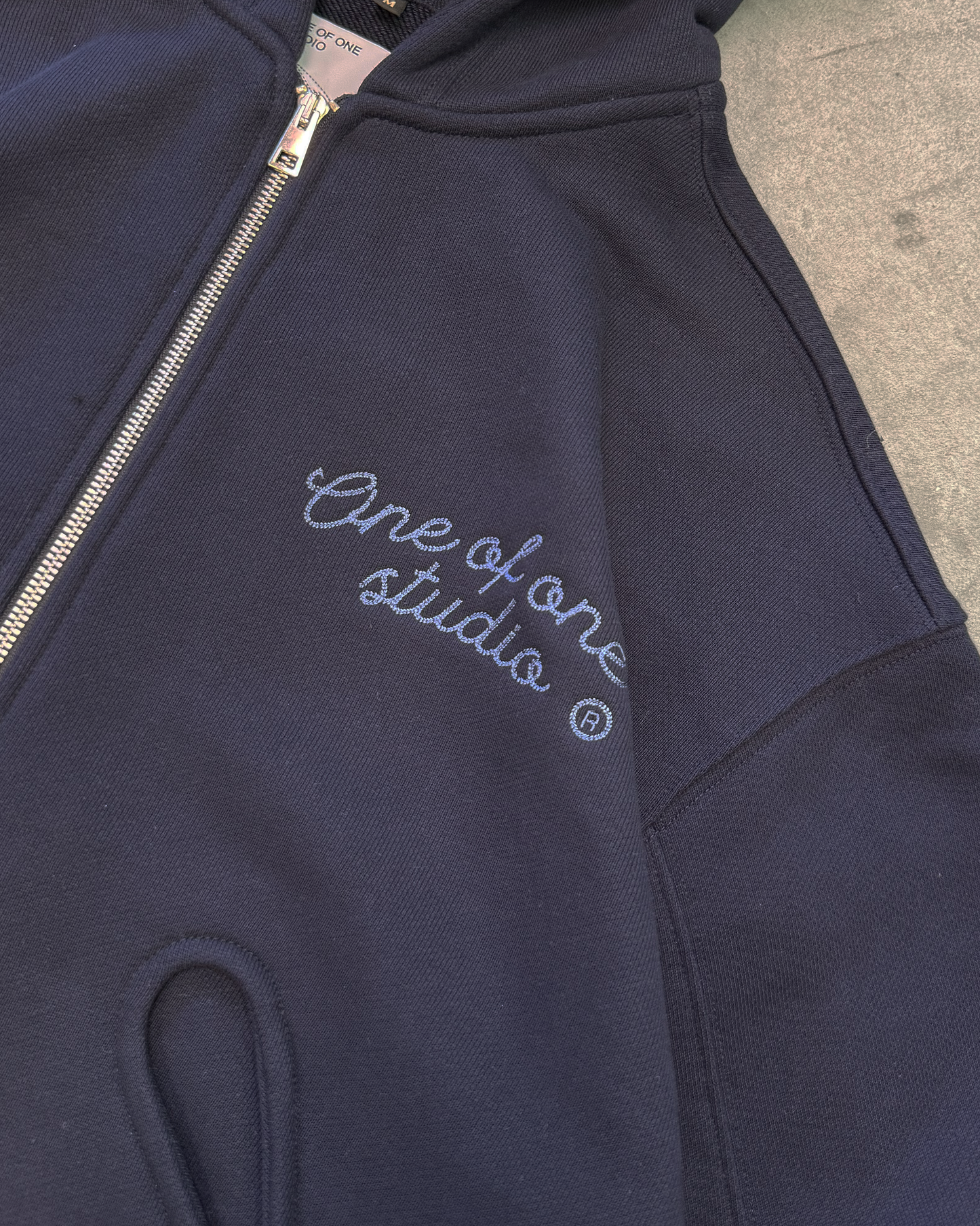 Type 02 - Double Zip Hoodie - Navy