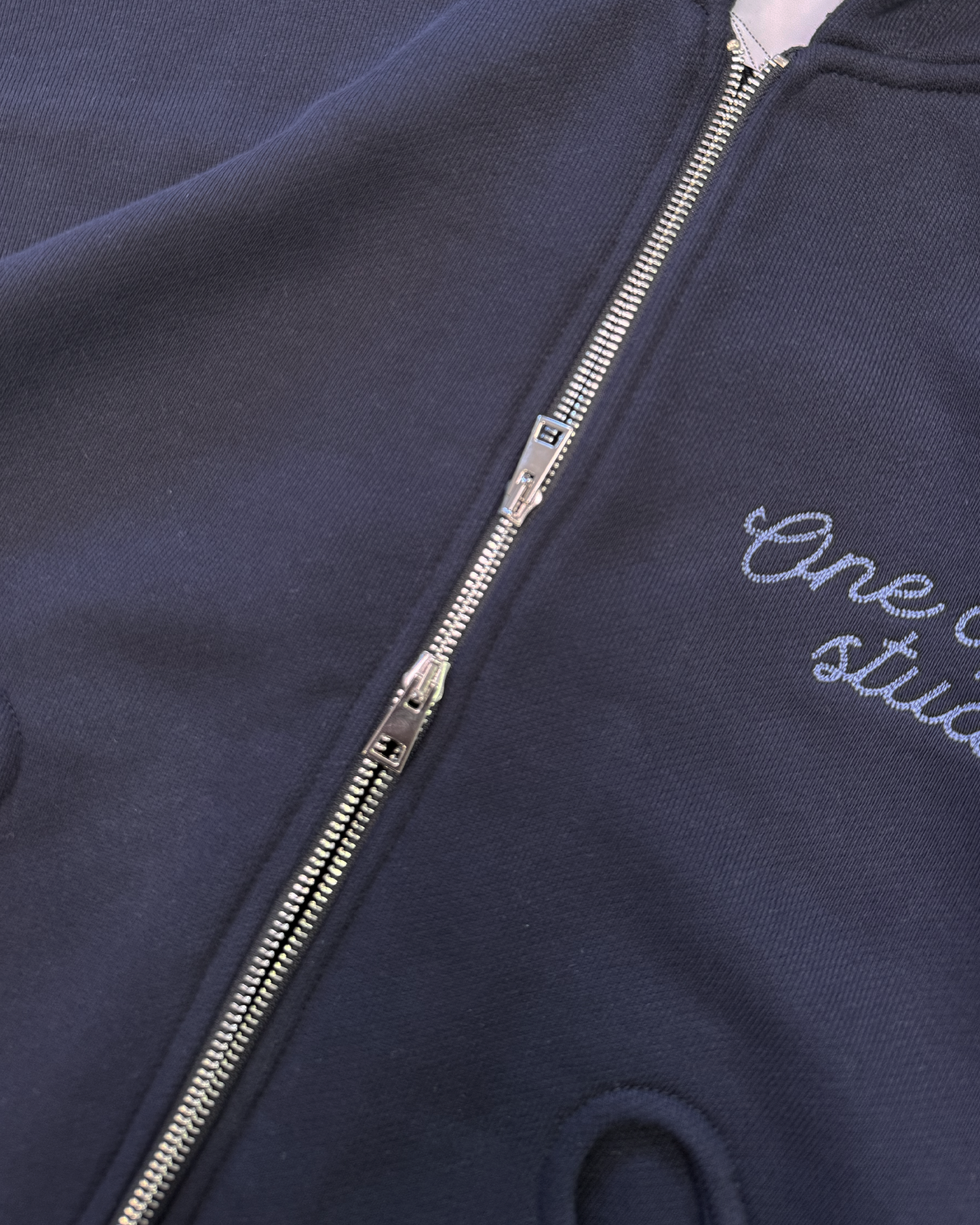 Type 02 - Double Zip Hoodie - Navy