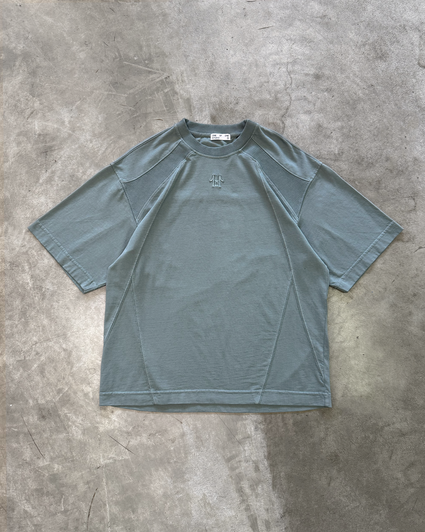 MOTORSPORT TEE - STONE BLUE