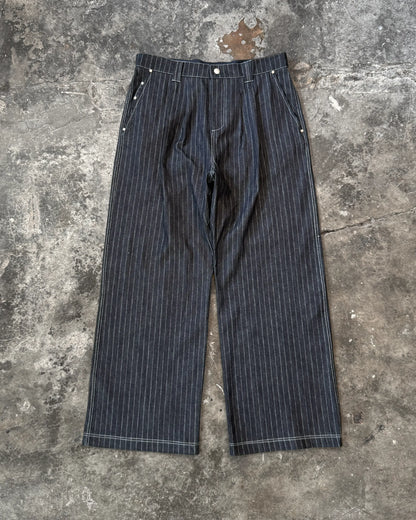 PLEATED PANTS PIN STRIPE