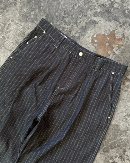 PLEATED PANTS PIN STRIPE