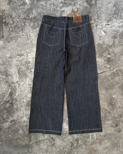 PLEATED PANTS PIN STRIPE