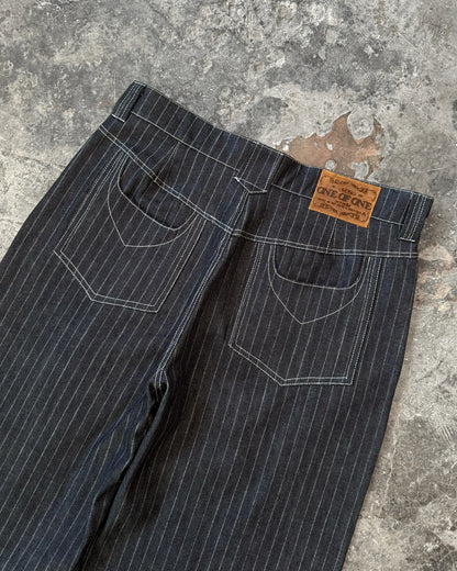 PLEATED PANTS PIN STRIPE