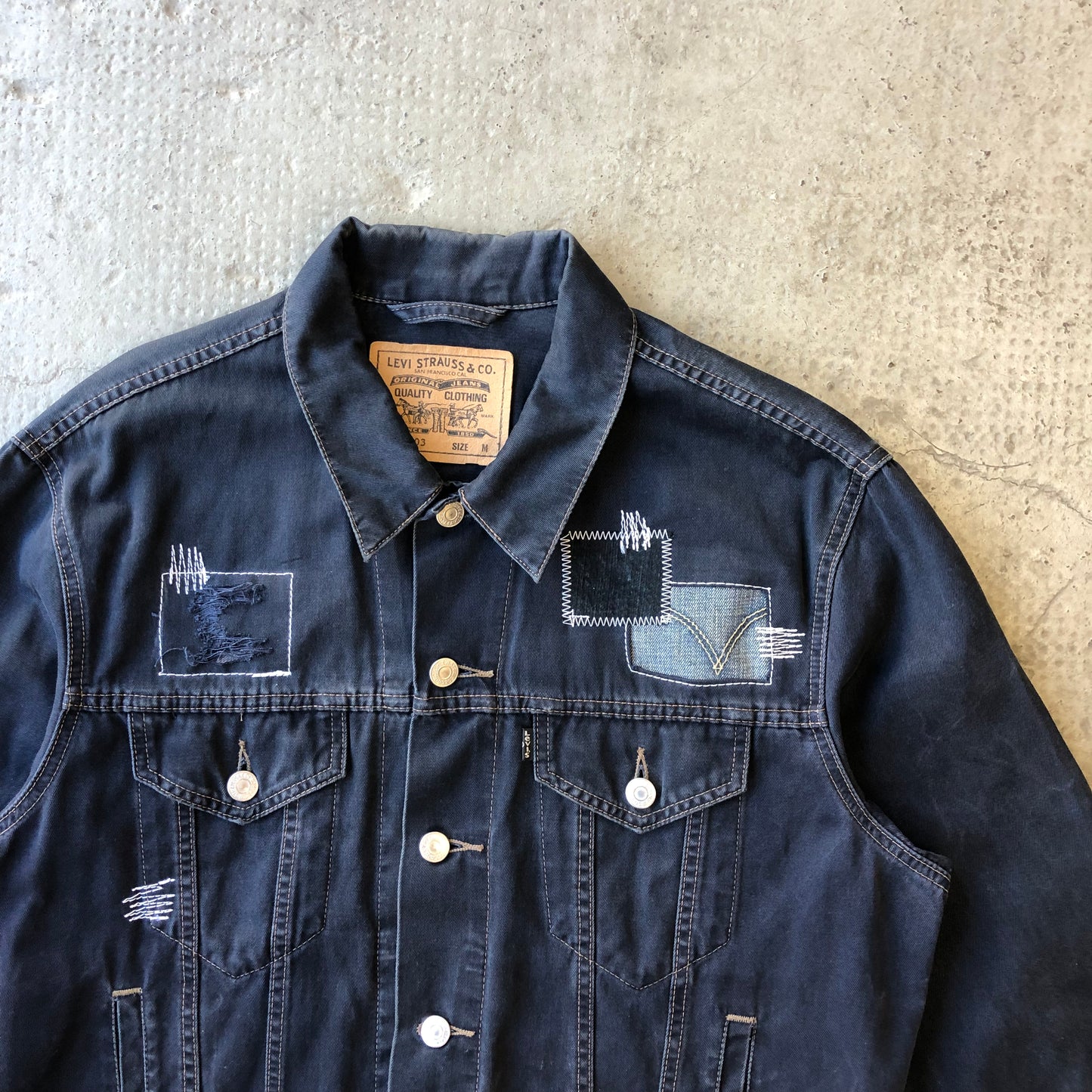 LEVI'S PATCH JACKET WORK BLUE