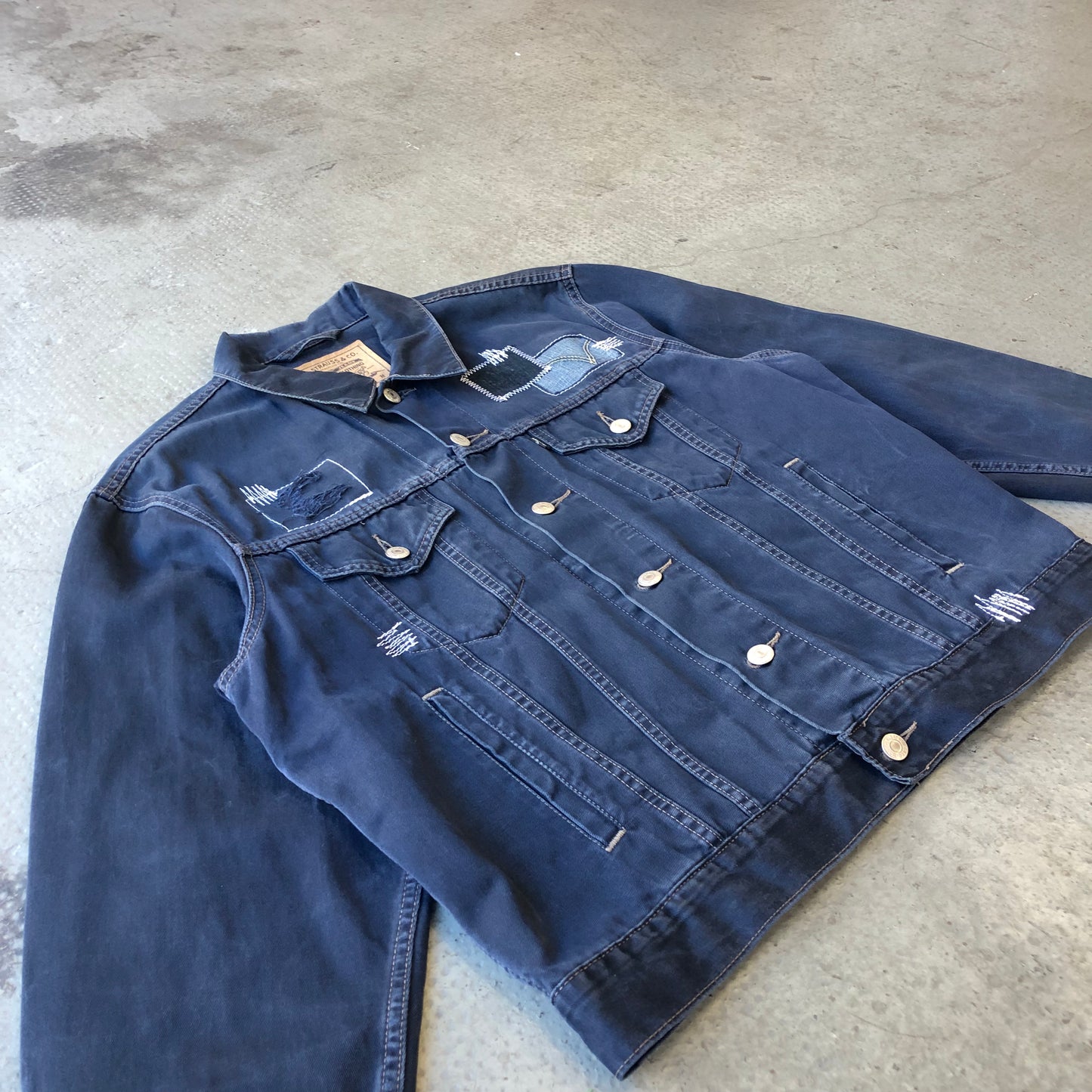 LEVI'S PATCH JACKET WORK BLUE