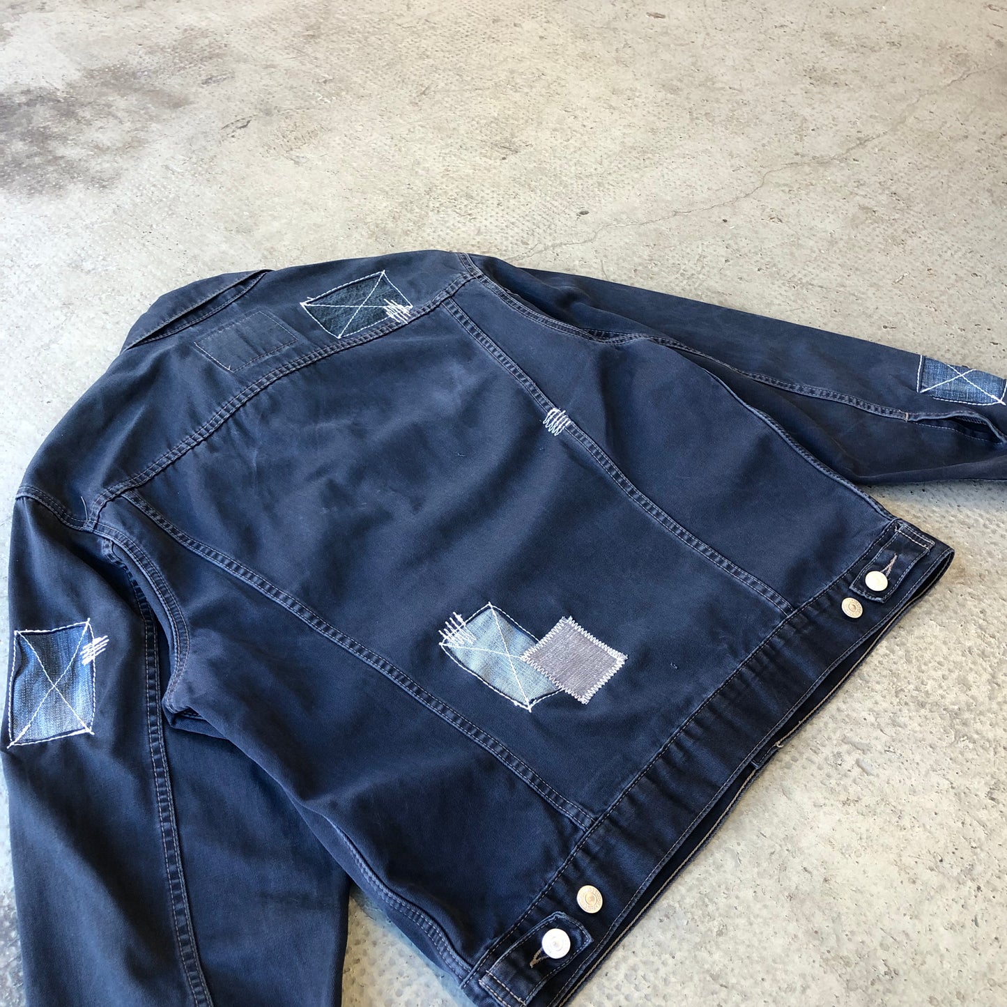 LEVI'S PATCH JACKET WORK BLUE